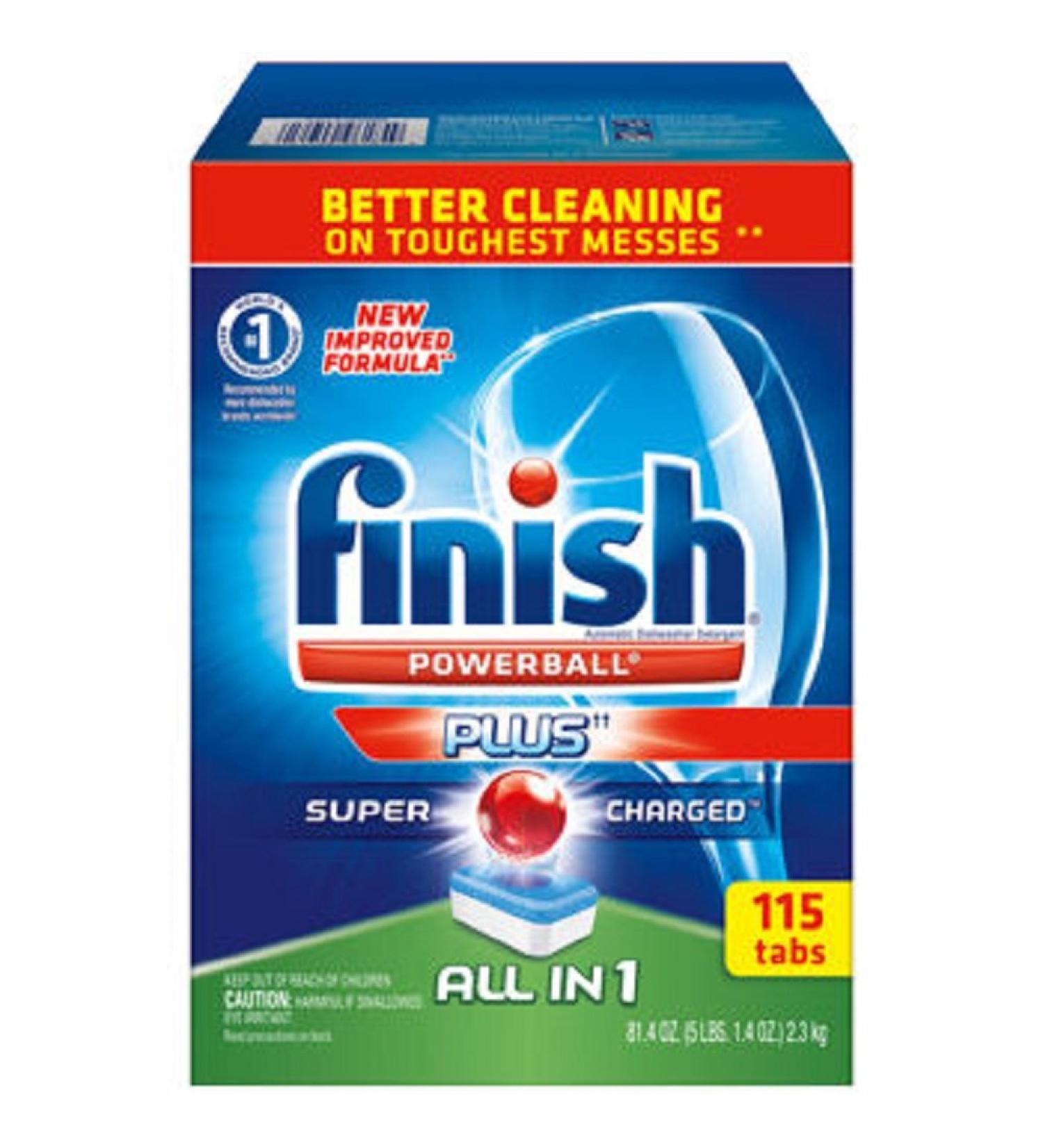 Finish All-In-One Dishwasher Detergent Powerball Tabs 115ct