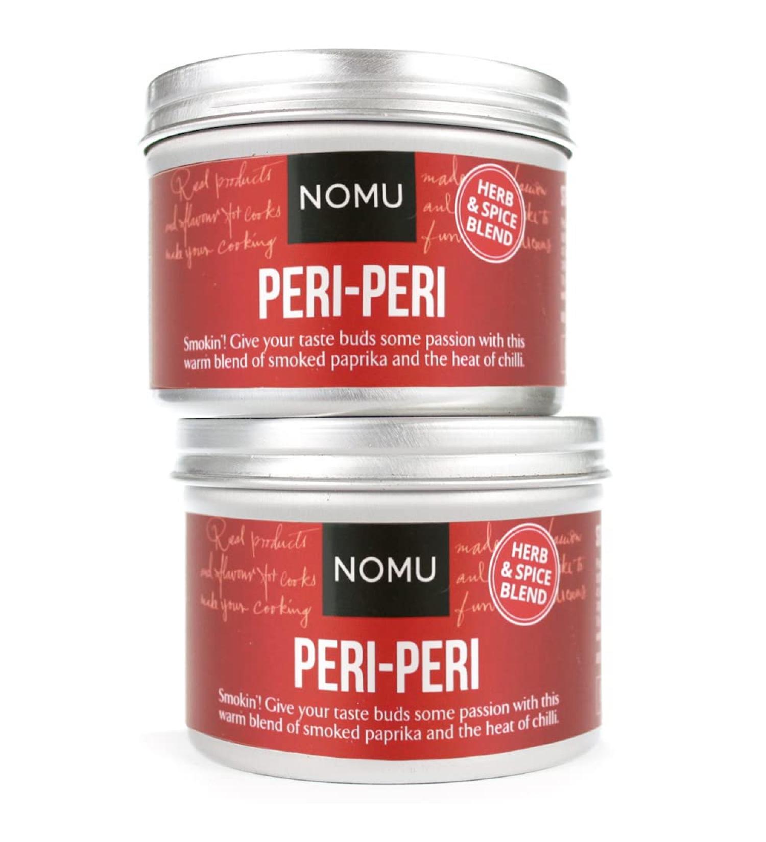 NOMU Peri Peri Seasoning Blend (2-Pack | 4.58oz) - Premium Herbs, Spices & Chili for Paleo/Vegan - Non-Irradiated, No MSG - Buy Online on SooperMarket.com