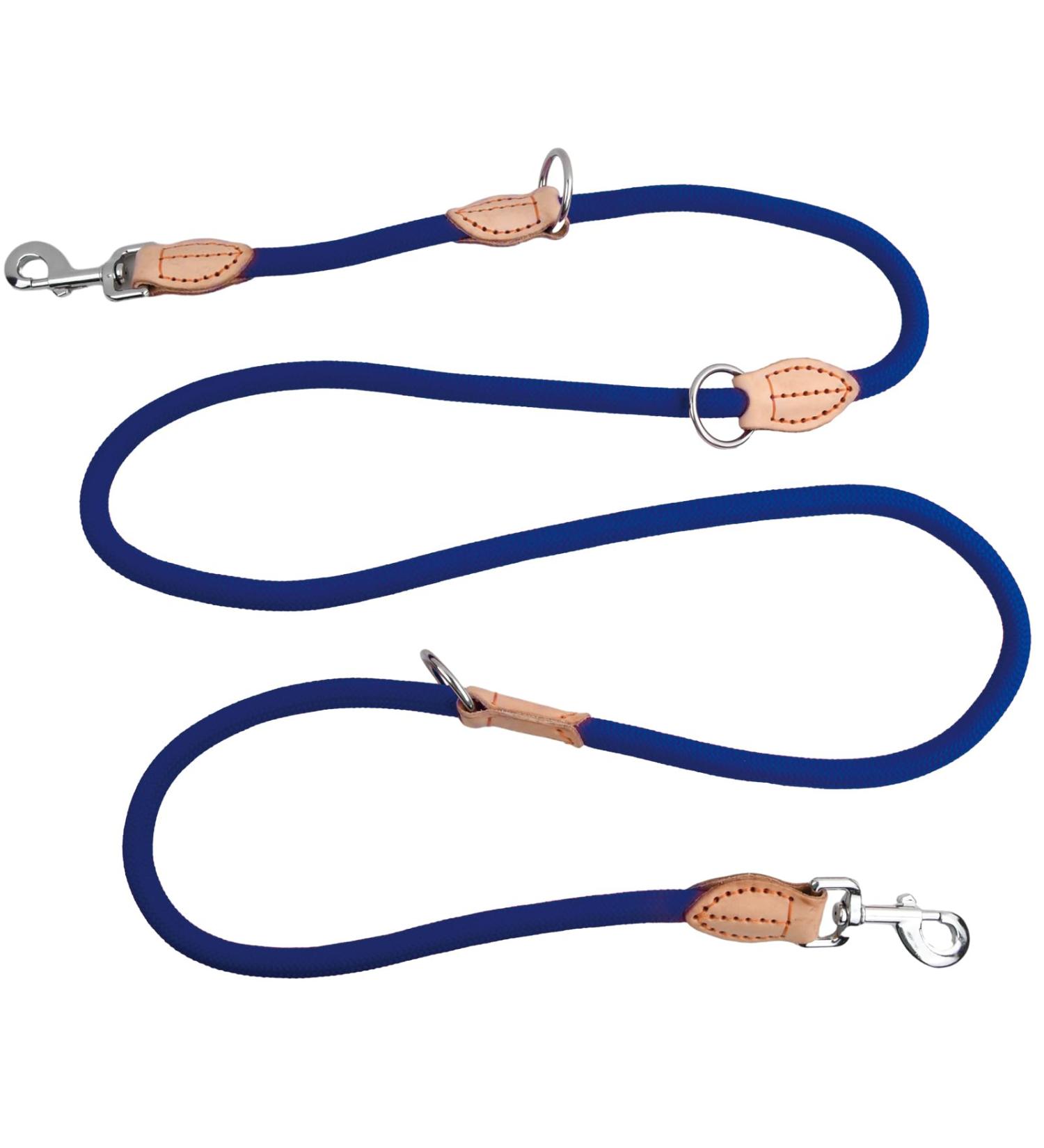 2m Durable Dog Leash with 2 Carabiners - Nylon Double Lined Training Line for Small Medium & Large Dogs | Portable Exercise Leash in Blue - Buy Online on SooperMarket.com