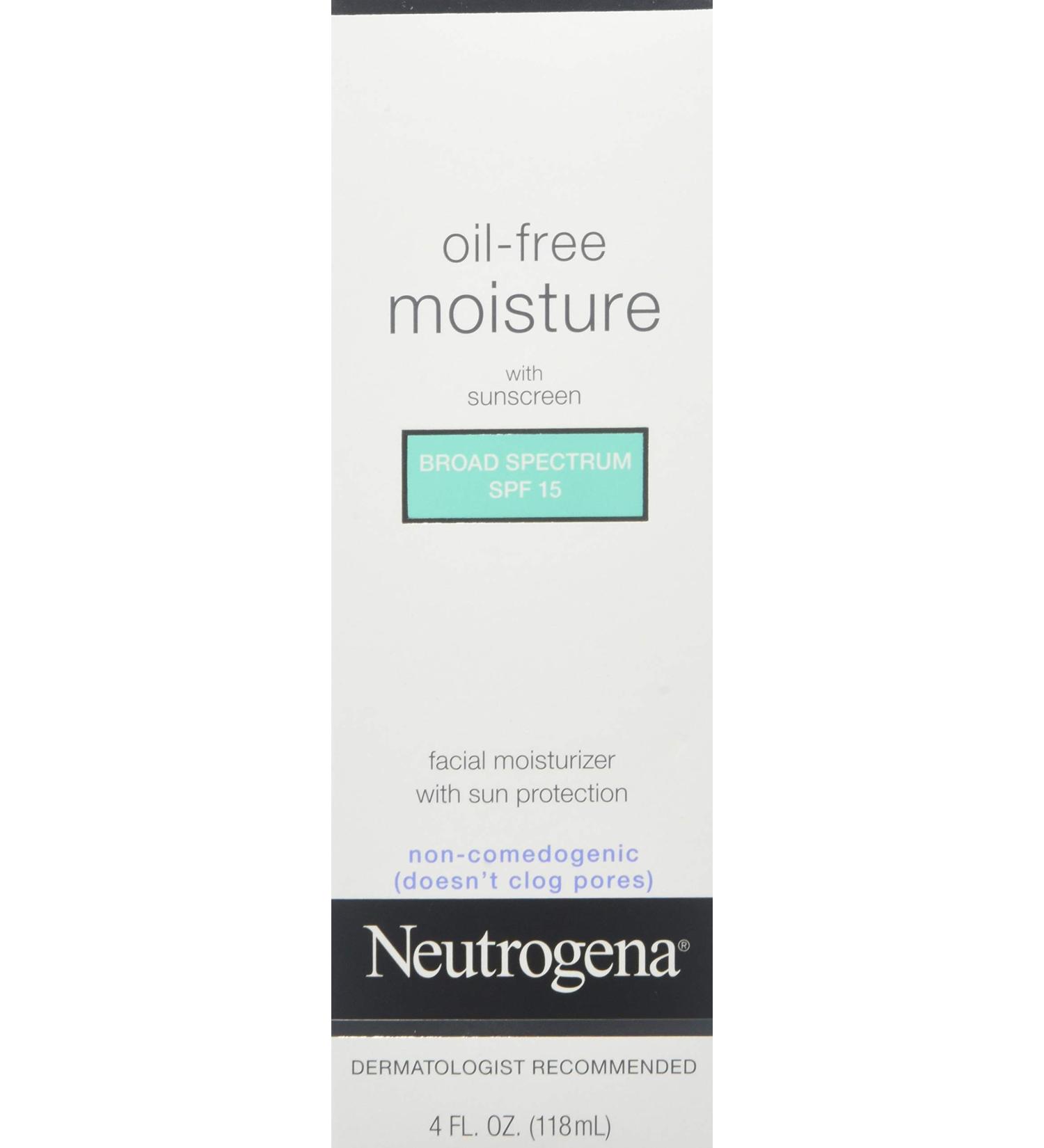 Neutrogena Oil-Free Daily Moisturizer & Neck Cream SPF 15 - 4 fl. oz (Pack of 3) - Buy Online on SooperMarket.com