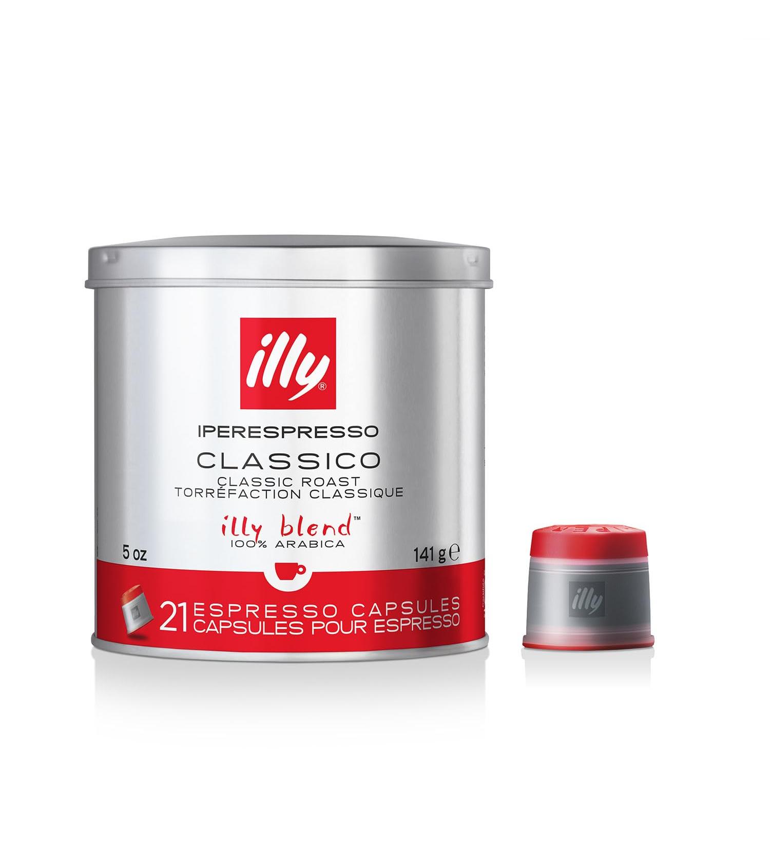 illy Coffee iperEspresso Capsules - Single-Serve Coffee Capsules & Pods - Single Origin Coffee Pods Classico Medium Roast with Notes of Caramel - For iperEspresso Capsule Machines 21 Count Classico Medium Roast 21 count (Pack of 1) - Buy Online on SooperMarket.com