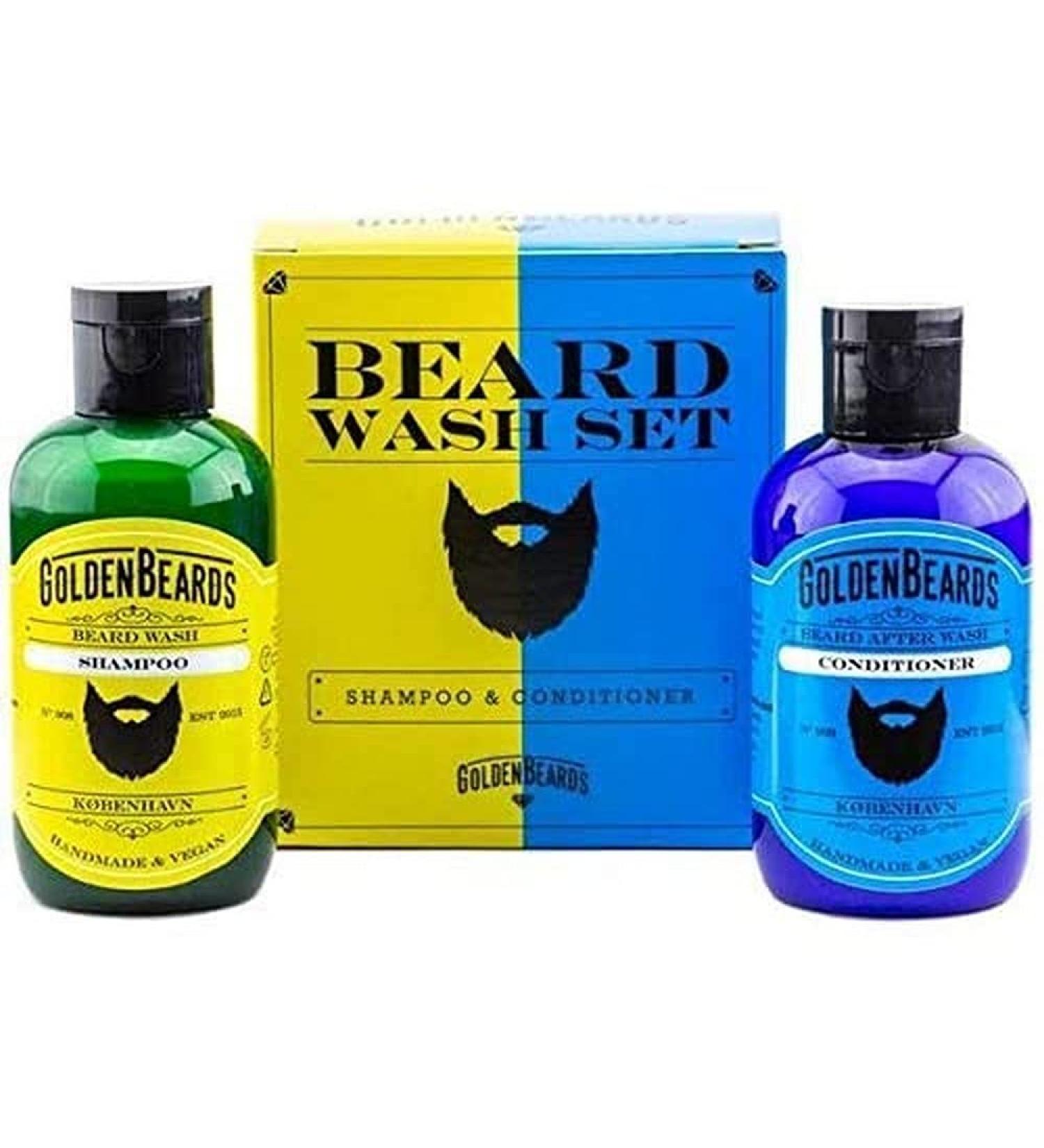 Beard Shampoo and Conditioner Set - Handmade in Denmark | 100ml Each for Perfect Beard Care - Buy Online on SooperMarket.com