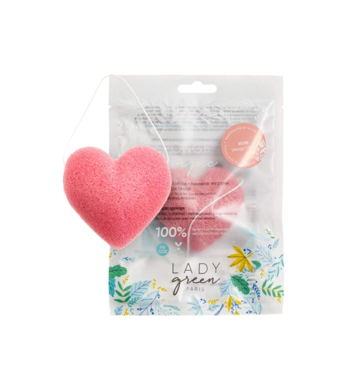 Shop Lady Green Limited Edition Pink Sponge | Eco-Friendly Beauty Tool for All Skin Types - Buy Online on SooperMarket.com