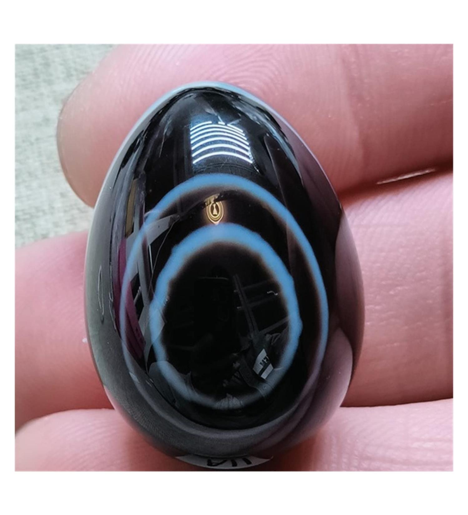 Crystal Natural Stone Black Agate Stones Shaped Crystal Home Ornaments 1pc 15g-30g - Buy Online on SooperMarket.com