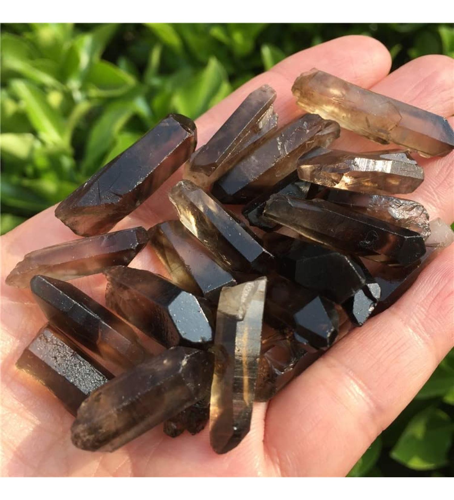 Natural Smoky Quartz Crystal Point Stone Raw Gemstone Rough Specimen Minerals Stone Home Decoration - Buy Online on SooperMarket.com