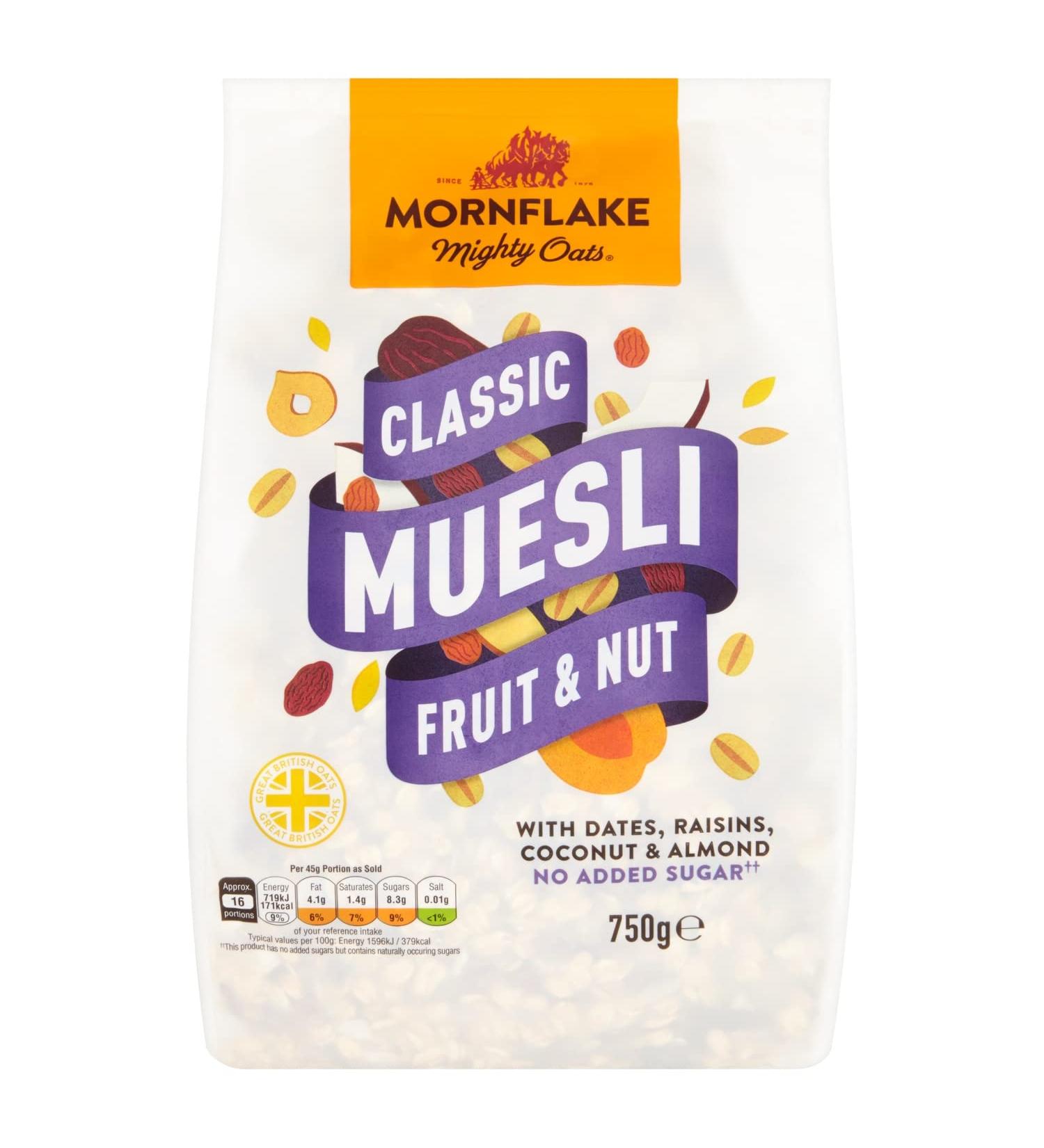 Mornflake Luxury Muesli Fruit and Nut 750 g