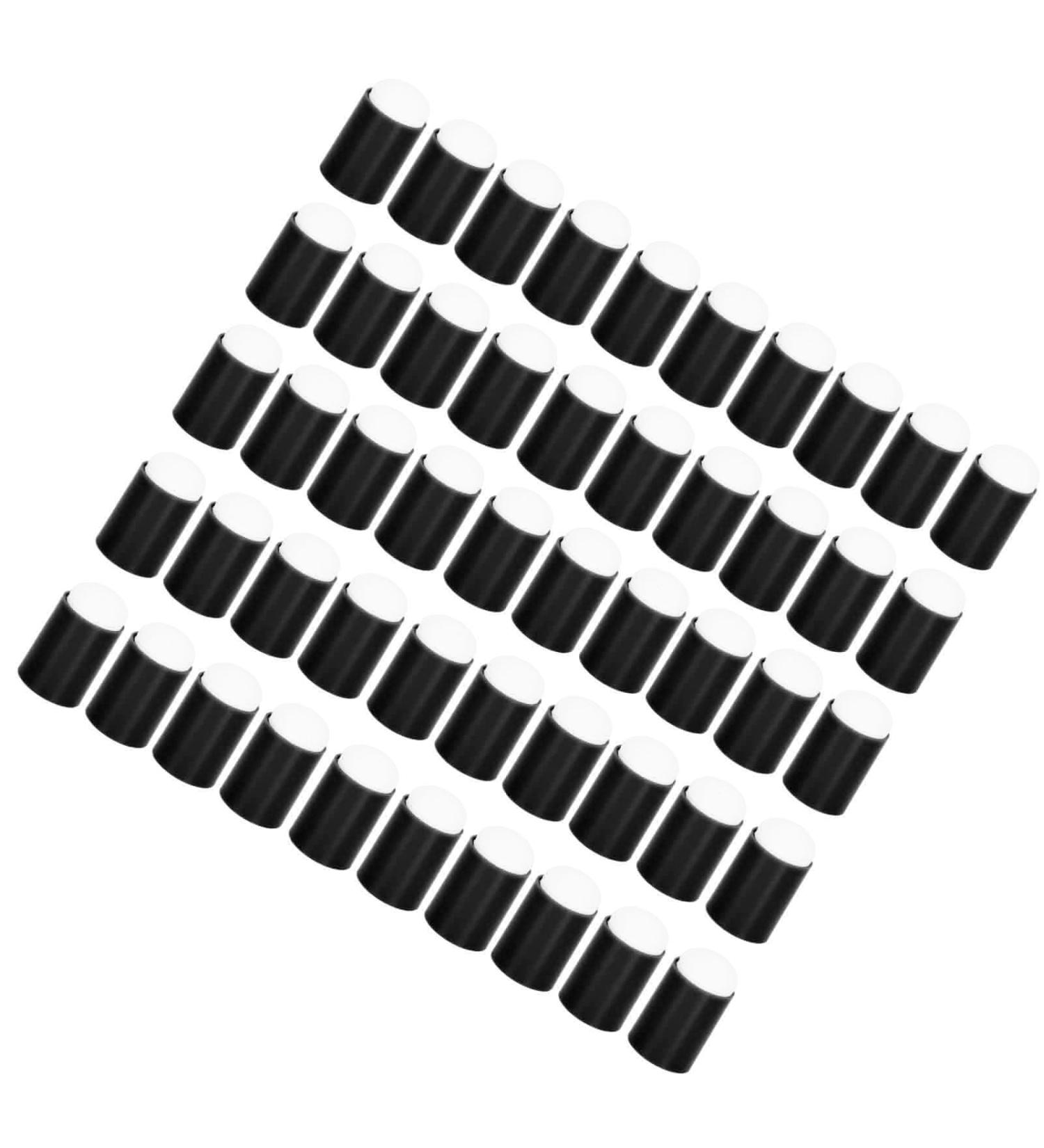 50 Pack Ink Pad Smudge Sponge Daubers Finger Sponge Plastic Sponge Round Head Blending Tool Special Tool for Manicure Grooming Manicure Tool Acrylic Nail Kits (Black) - Buy Online on SooperMarket.com