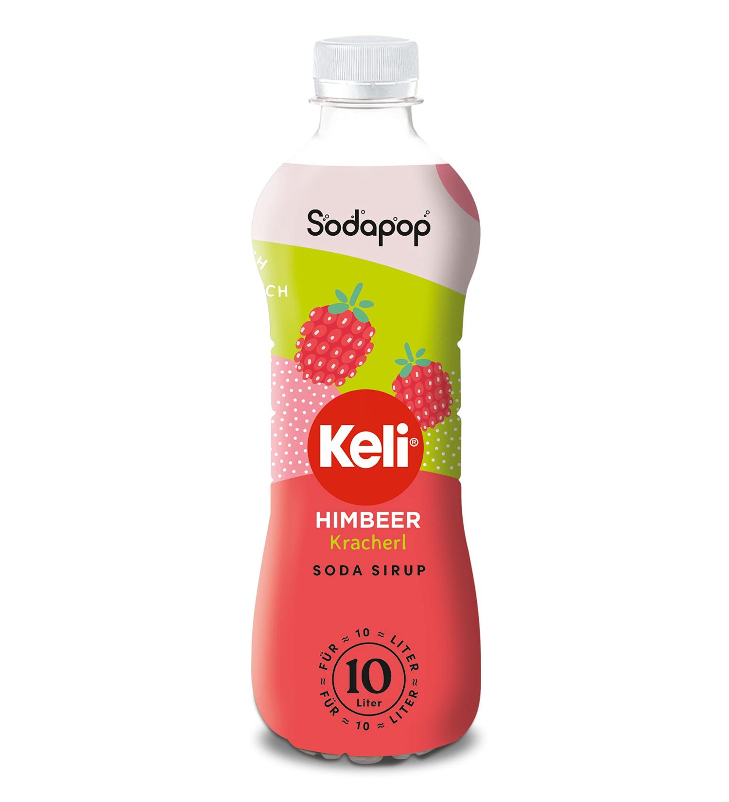 Buy Sodapop Keli Raspberry Syrup - 500ml for 10L Ready-to-Drink Beverage | Quick & Easy Preparation - International Shipping Available! - Buy Online on SooperMarket.com