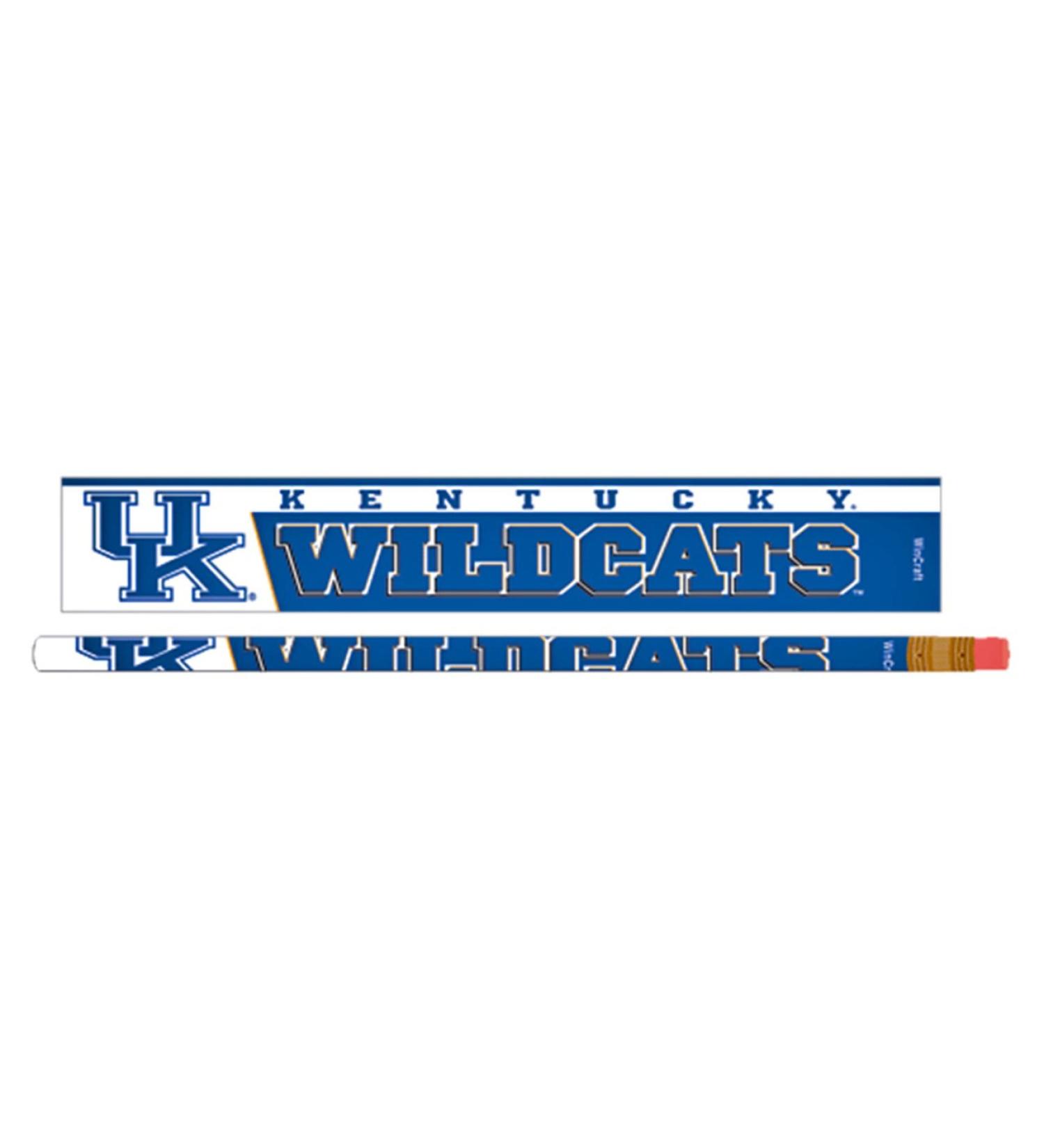 WinCraft NCAA University of Kentucky Pencil (6 Pack), Black
