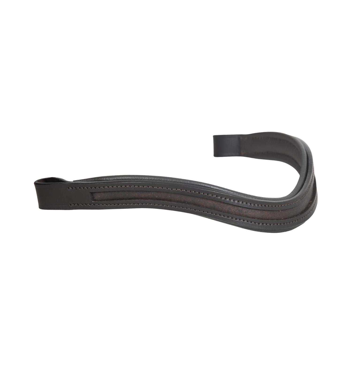 SIE Browbands for Horses Empty U-Shaped Leather 38.1 cm Havana Cob (15'') Havana