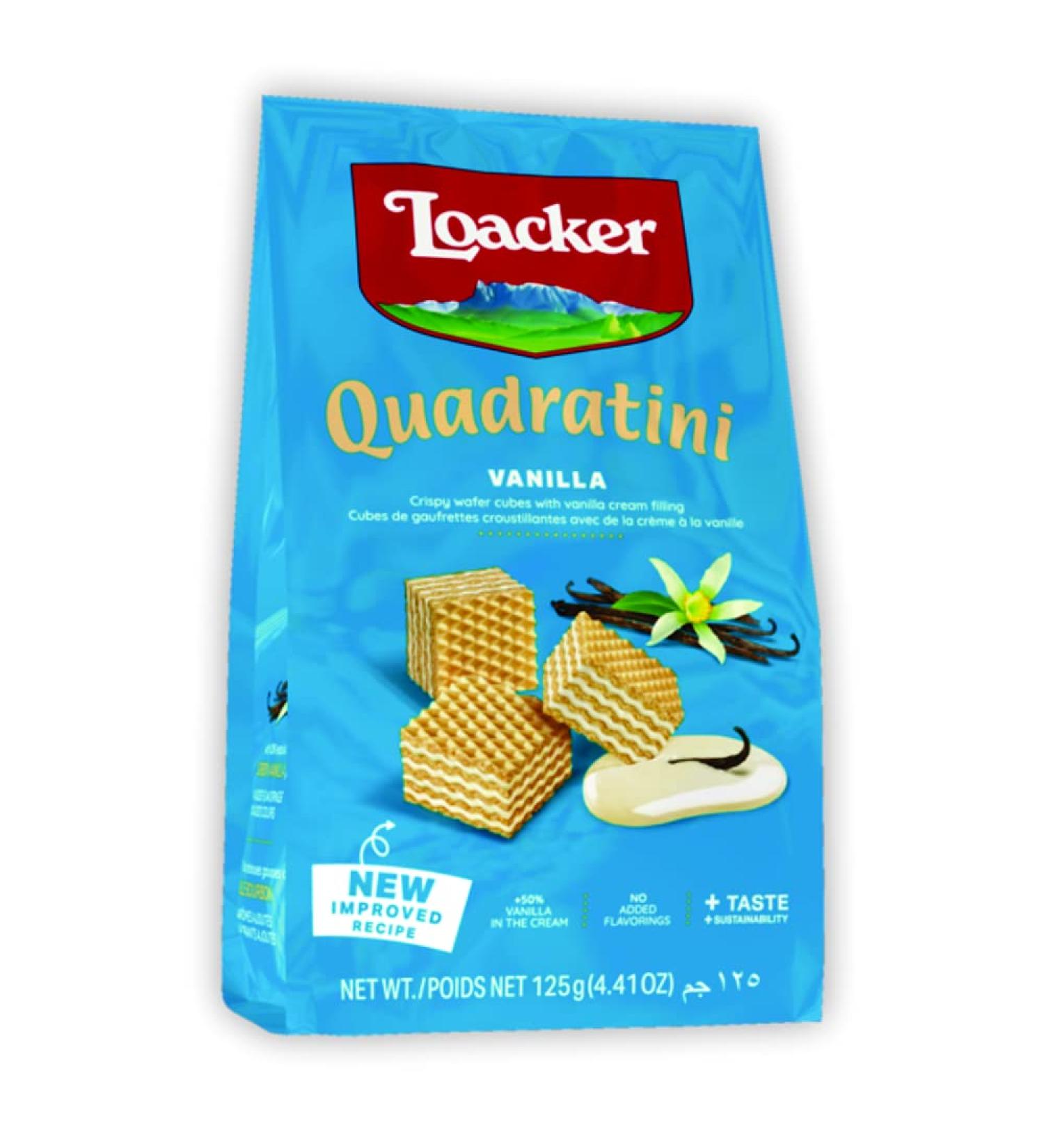 Loacker Vanilla Quadratini 125 g - Buy Online on SooperMarket.com