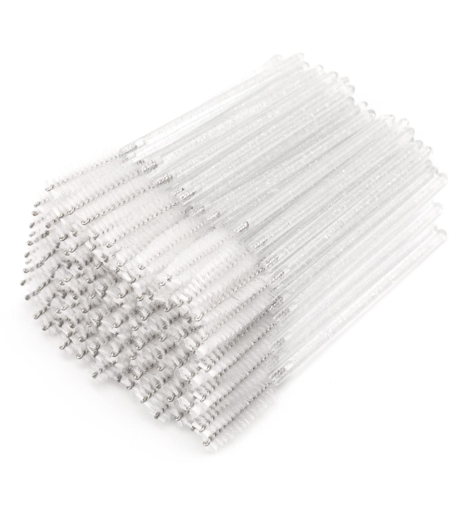 G2PLUS 300 PCS Disposable Eyelash Brushes - Clear Spoolies for Extensions - Crystal Mascara Wands - Eyelash Extension Brush Applicator - Buy Online on SooperMarket.com