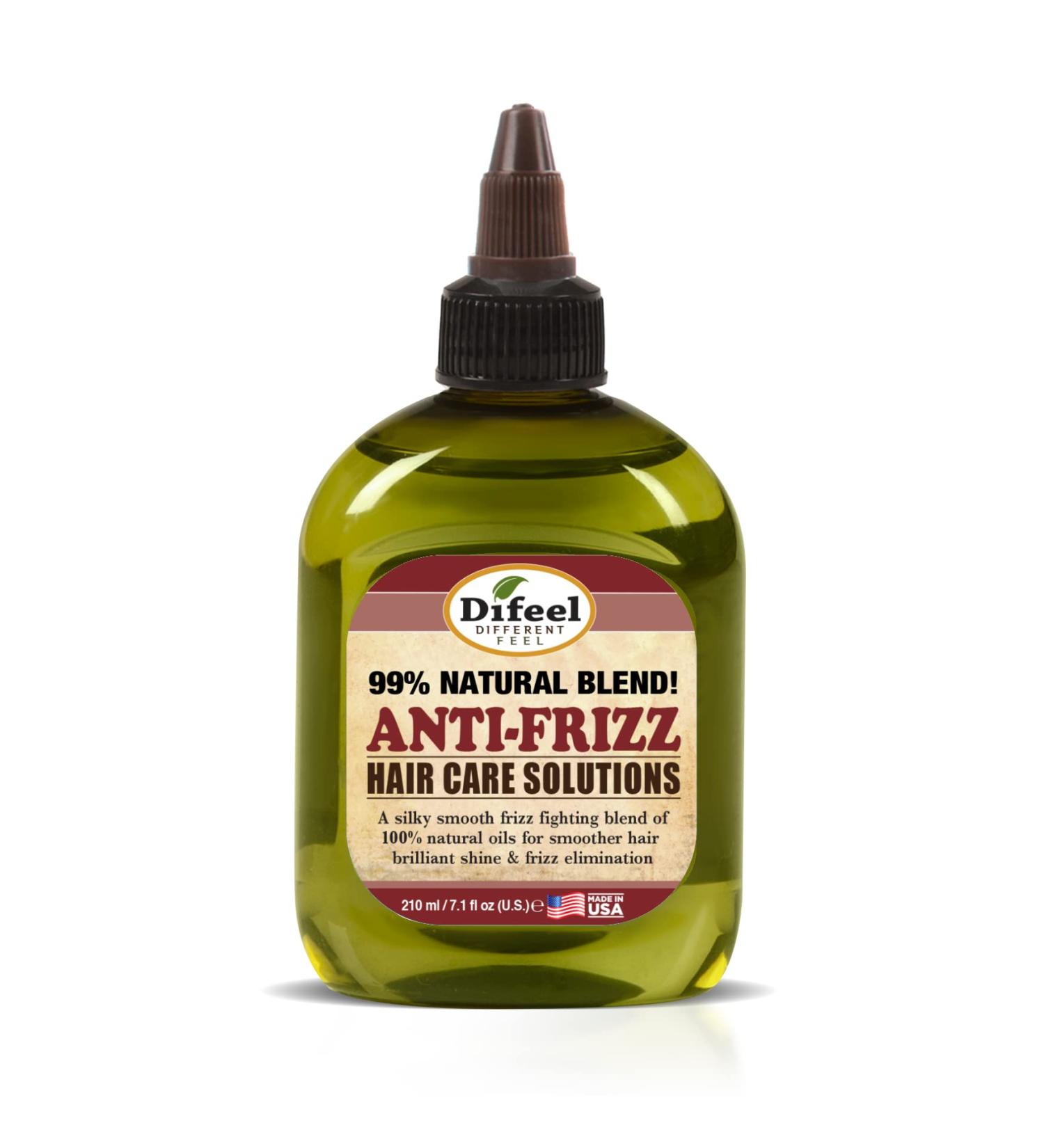 Difeel Premium 99% Natural Anti-Frizz Hair Oil with Olive Oil, Vitamins A & E - 7.1 oz - Buy Online on SooperMarket.com