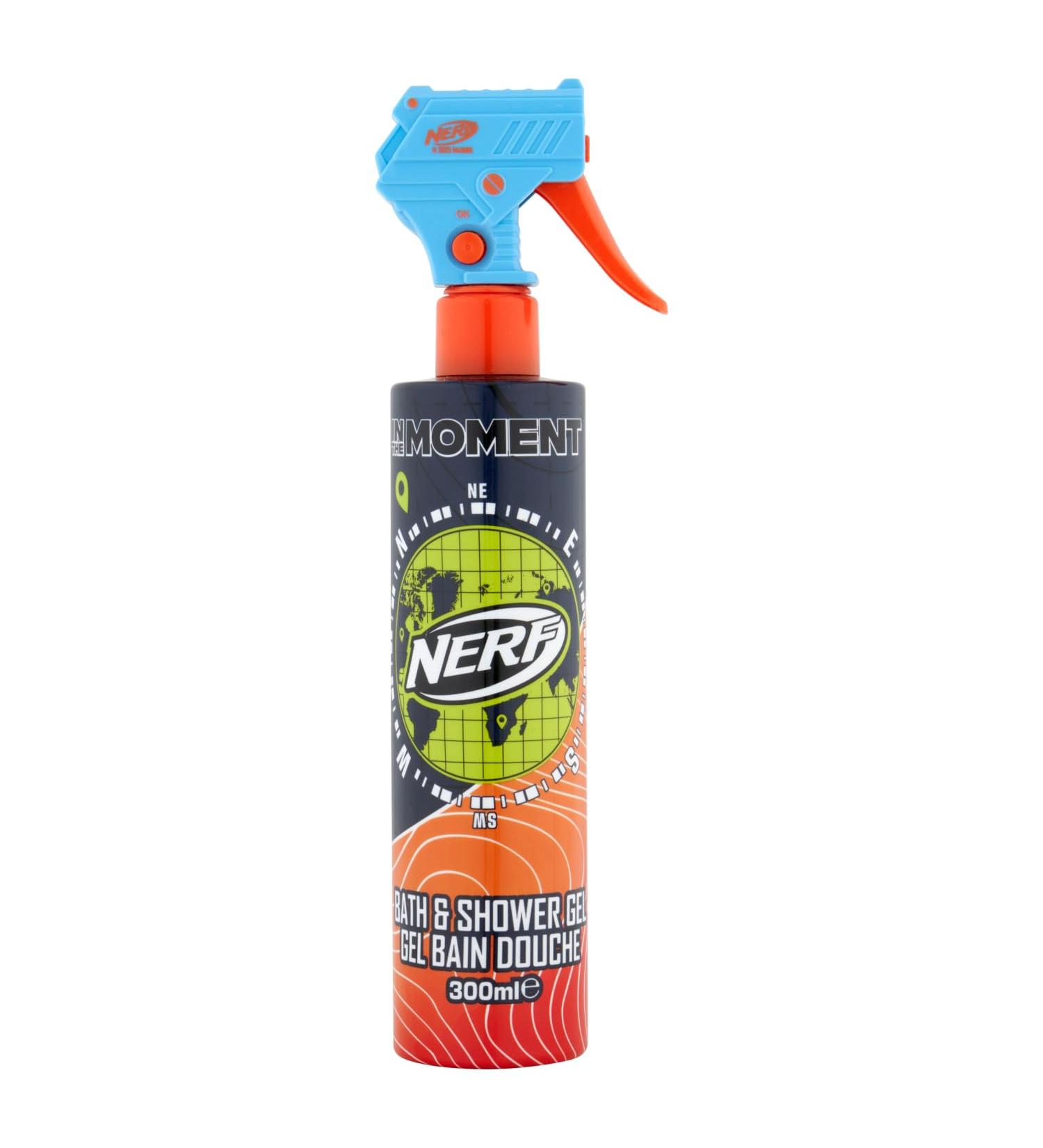 Nerf Get Hyped! Bath & Shower Gel 300ml - Blaster Trigger Shower Gel - Children's Shower Gel - Buy Online on SooperMarket.com