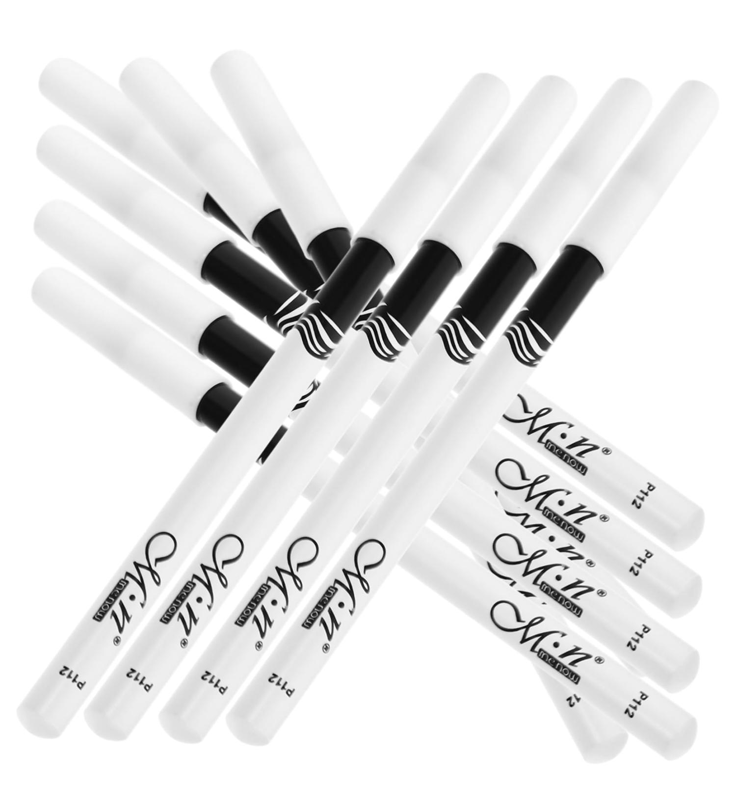Gogogmee 40 Pcs Lying Silkworm Eyeliner White Makeup Pencil Make up Eyeliner Pen Makeup Eyeliner Wooden Pole - Buy Online on SooperMarket.com
