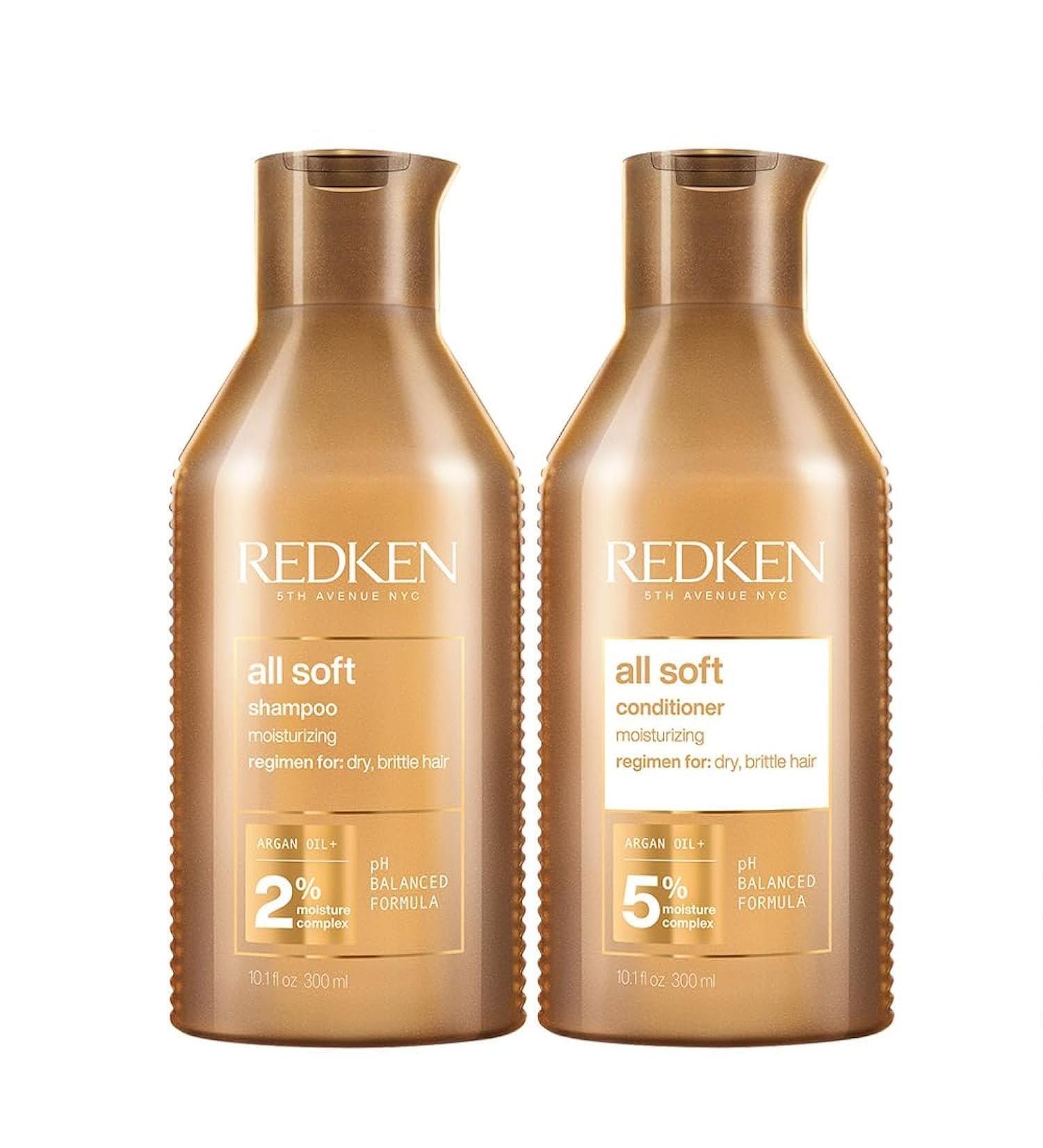 Redken All Soft Shampoo & Conditioner Duo 300ml - Hydrating Hair Care Set - Buy Online on SooperMarket.com