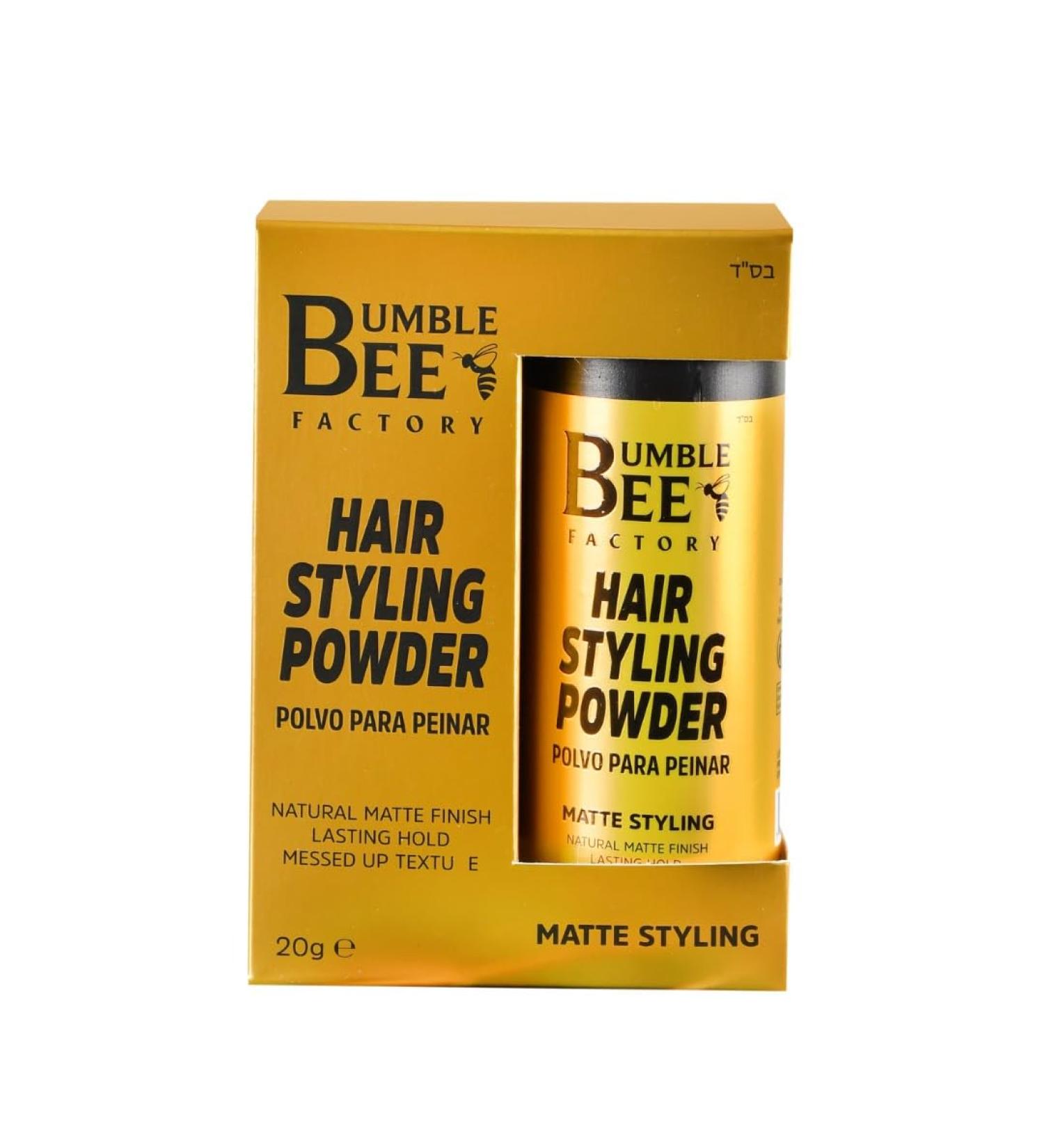 BUMBLE BEE Hair Styling Powder - Effortless Volume & Texture Natural Matte Finish No Grease - International Shipping Available - Buy Online on SooperMarket.com