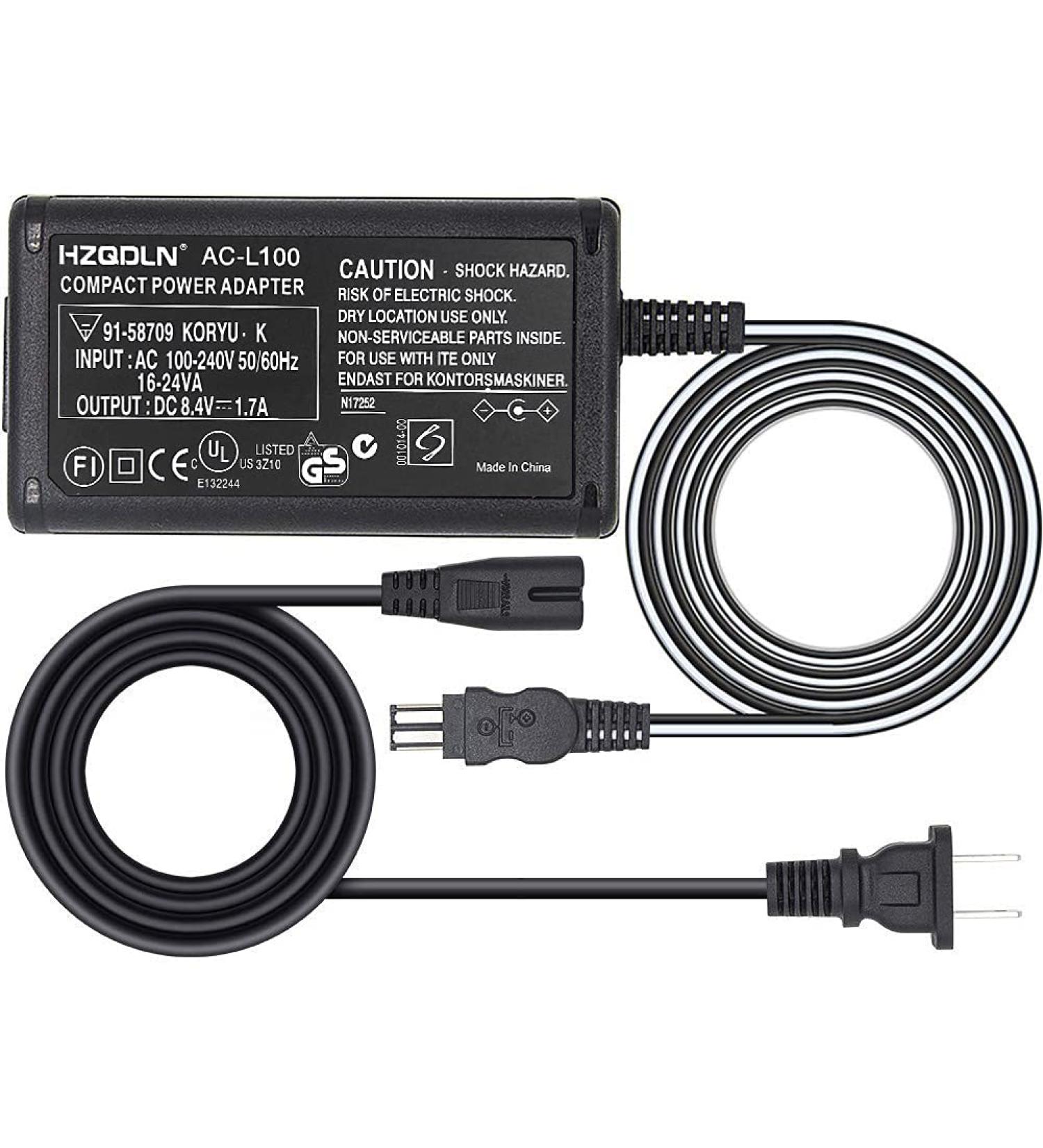 AC Adapter Charger for Sony Handycam CCD-TRV Series - Compatible with TRV16, TRV17, TRV25, TRV35, TRV36, TRV37, TRV43, TRV57, TRV58, TRV65, TRV66, TRV67, TRV68, TRV118, TRV128, TRV138 - Buy Online on SooperMarket.com