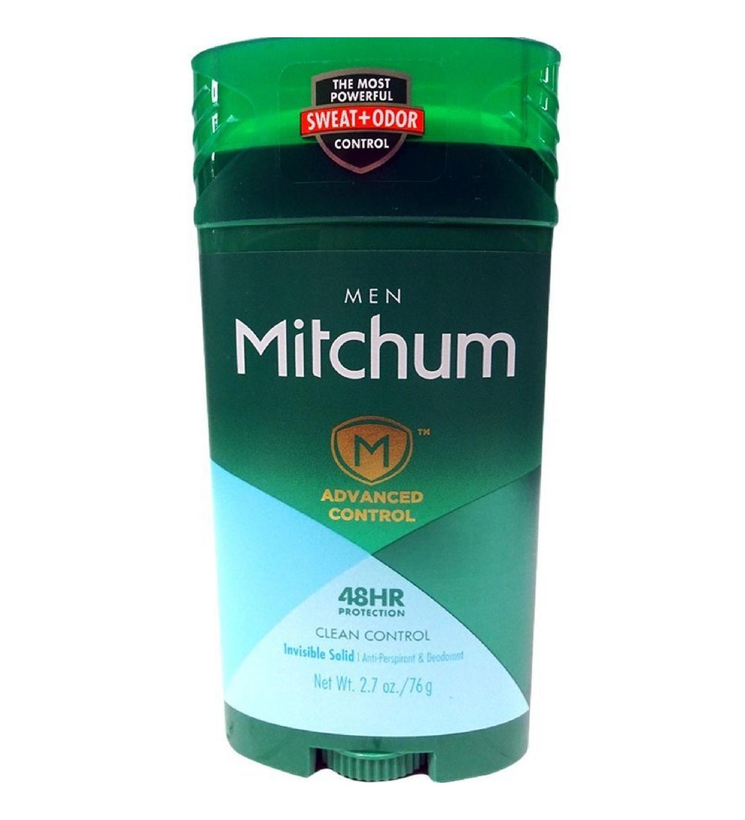 Mitchum Men Advanced Control Clean Control Invisible Solid 2.7 oz (Pack of 6)