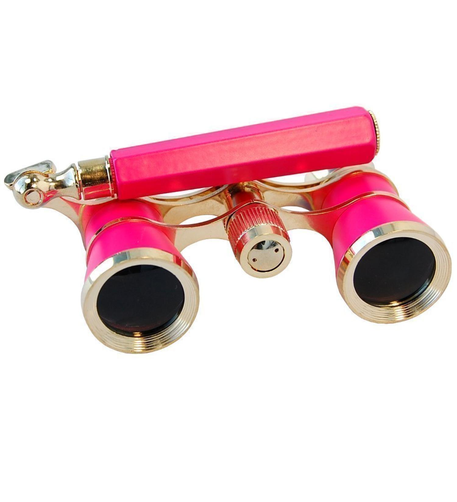 HQRP Rose/Pink-Pearl Opera Glasses with Gold Trim and Crystal Clear Optic - Extendable Handle in Pink/Gold - Buy Online on SooperMarket.com