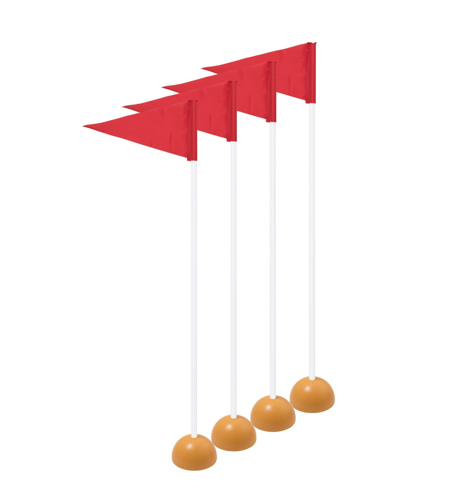 Champion Sports Universal Soccer Corner Flags - Yellow | Set of 4 - Buy Online on SooperMarket.com