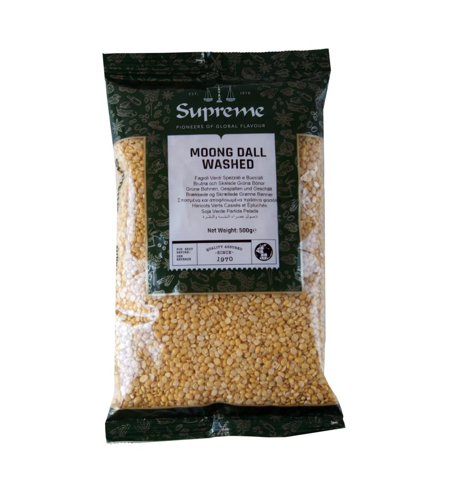 Supreme Moong Dall Washed - Split Mung Bean - 500g