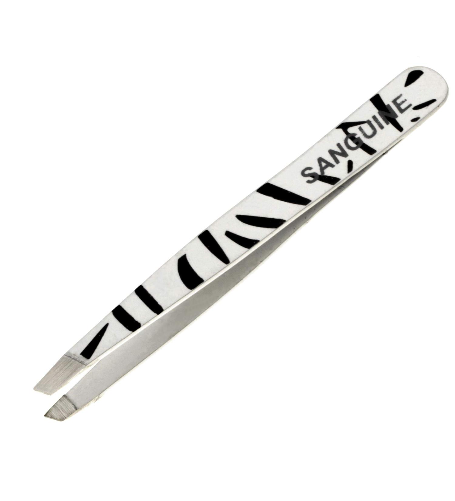 Beautimaxx 3.5-inch White Zebra Slant Tip Eyebrow Tweezer - Buy Online on SooperMarket.com