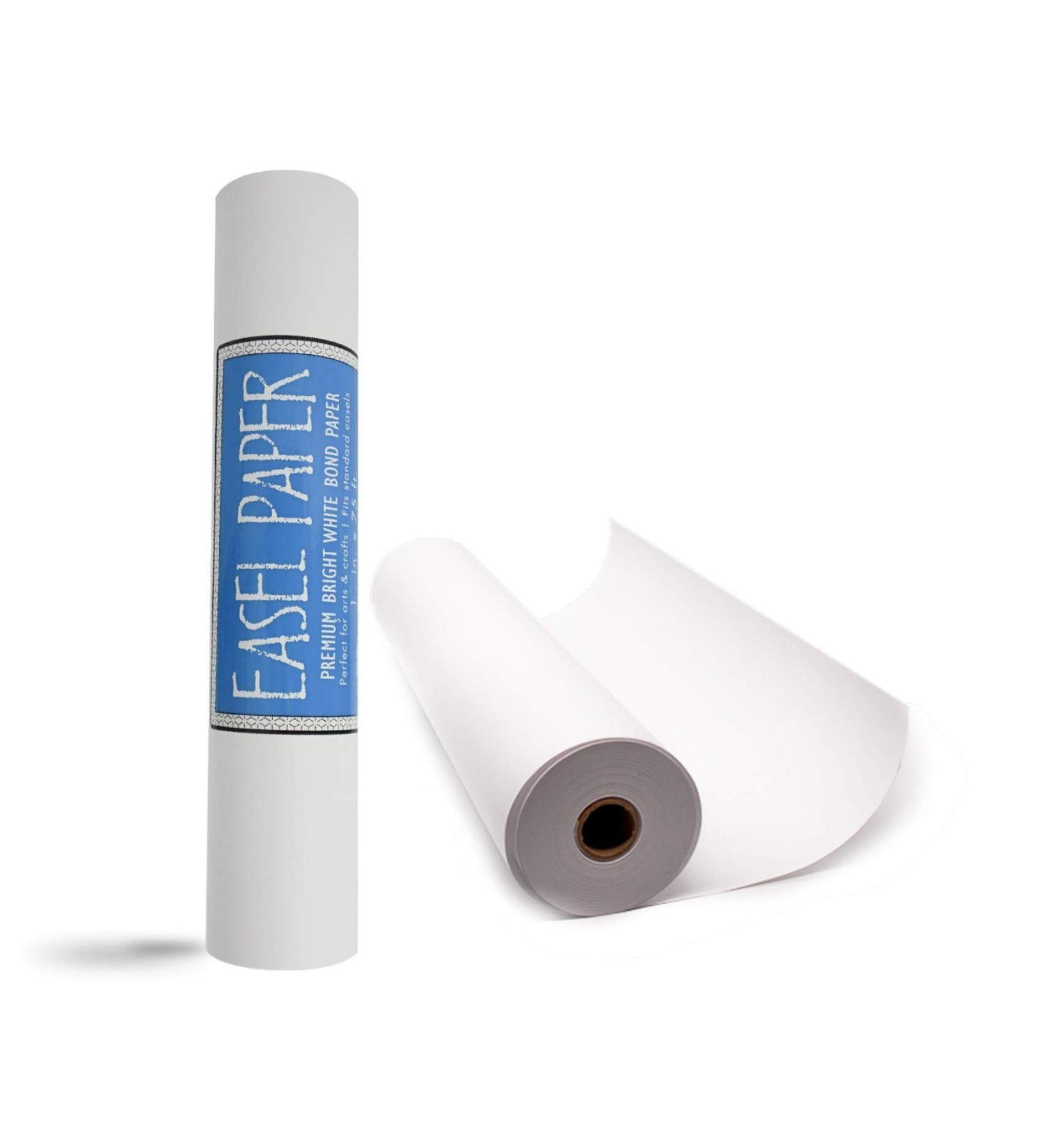 15x75' White Art Easel Paper Roll - 100% Recyclable Non-Yellowing Bond Paper - Buy Online on SooperMarket.com