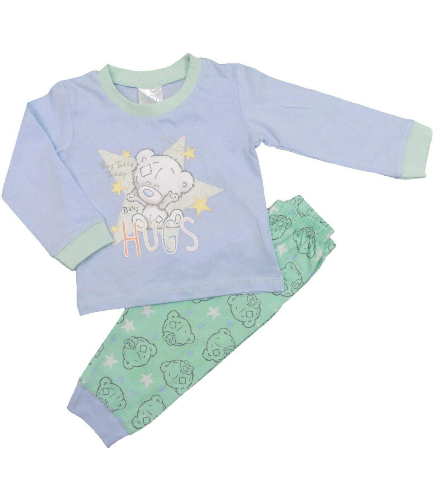 Baby Boys Tiny Tatty Teddy Baby Hugs 33531 Cotton Pyjama Set 9-12 Months