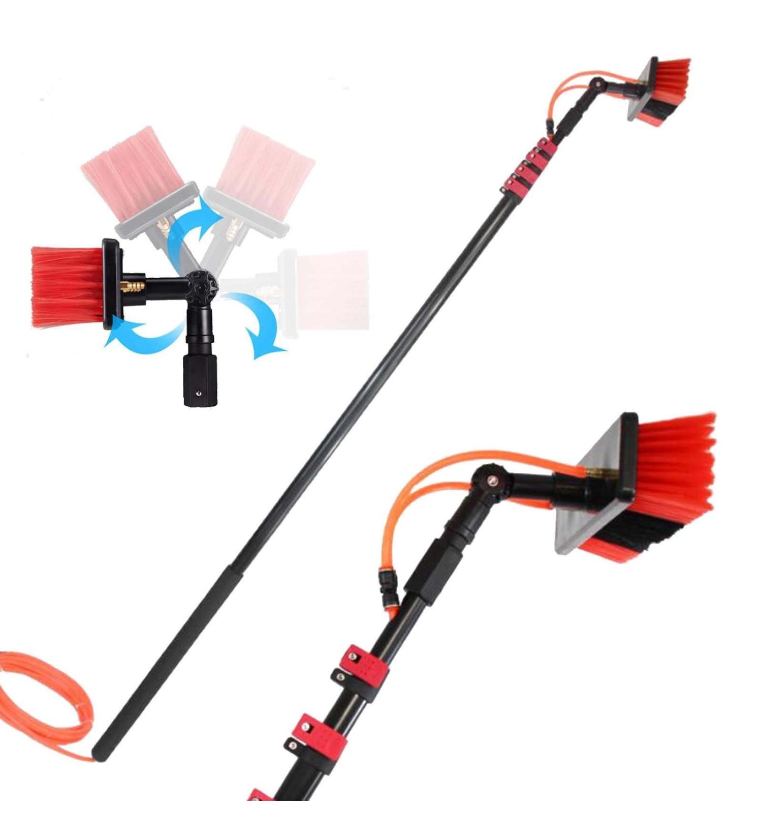 Water Fed Pole Kit 4-12M Window Cleaning Pole Water Fed Telesbrush Window Cleaner Kit Water/Hose Fed Pole Window Cleaning Brush Equipment/3.6M/12Ft 55cm Brush Head 6M/21FT - Buy Online on SooperMarket.com