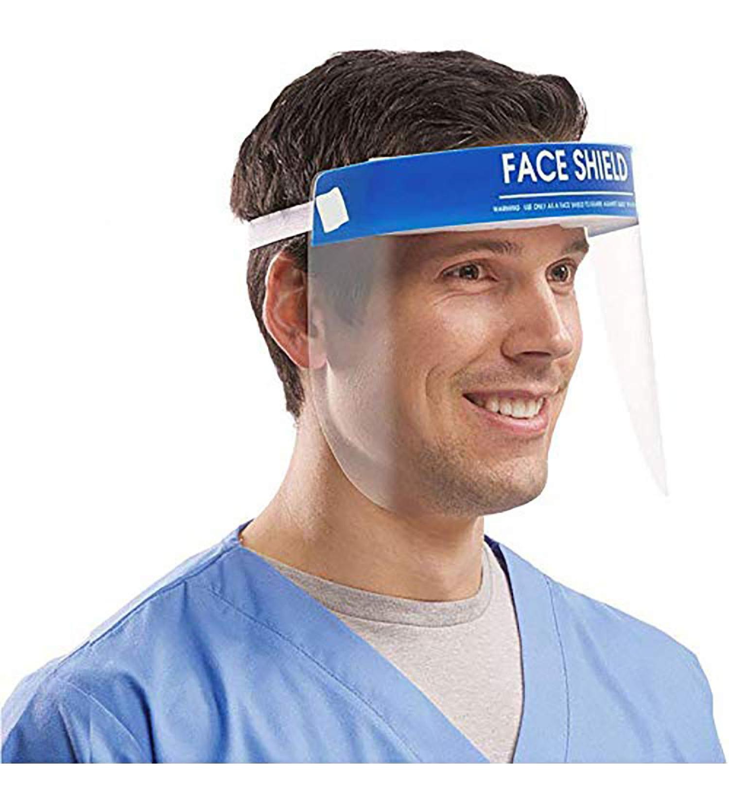 YUN JIN Face Shield Anti-Fog Medical Protect Eyes and Face with Protective Clear Film Elastic Band and Comfort Sponge (5)