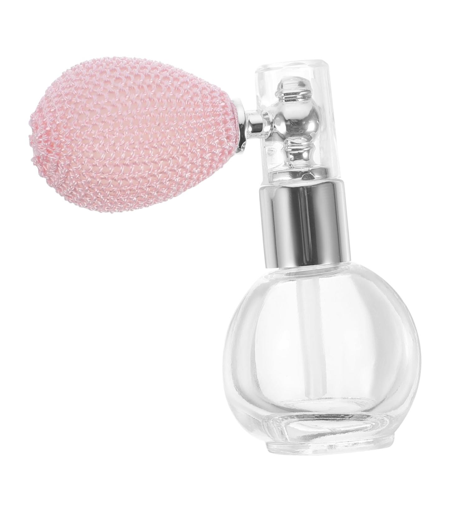 HAPINARY Empty Bottle Perfume Bottle Refillable Perfume Bottle Labs Perfume Bottle with Pump Refillable Bottle Crystal Perfume Glass Bubble Dispensing Pump Travel medium Golden - Buy Online on SooperMarket.com