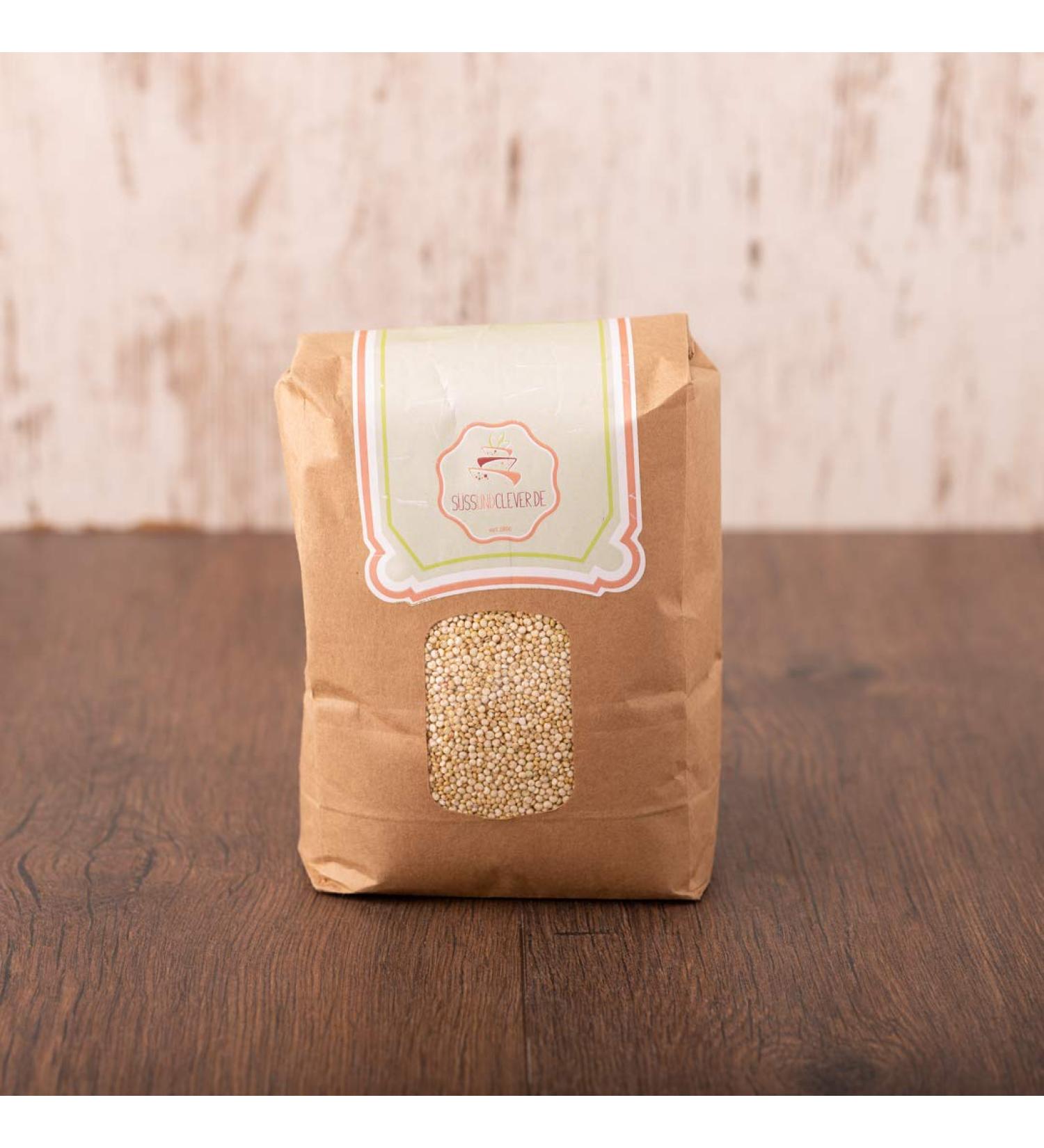 Buy Organic Quinoa | sssundclever.de | 1.8 kg | Untreated | Plastic-Free & Eco-Friendly Packaging - Buy Online on SooperMarket.com