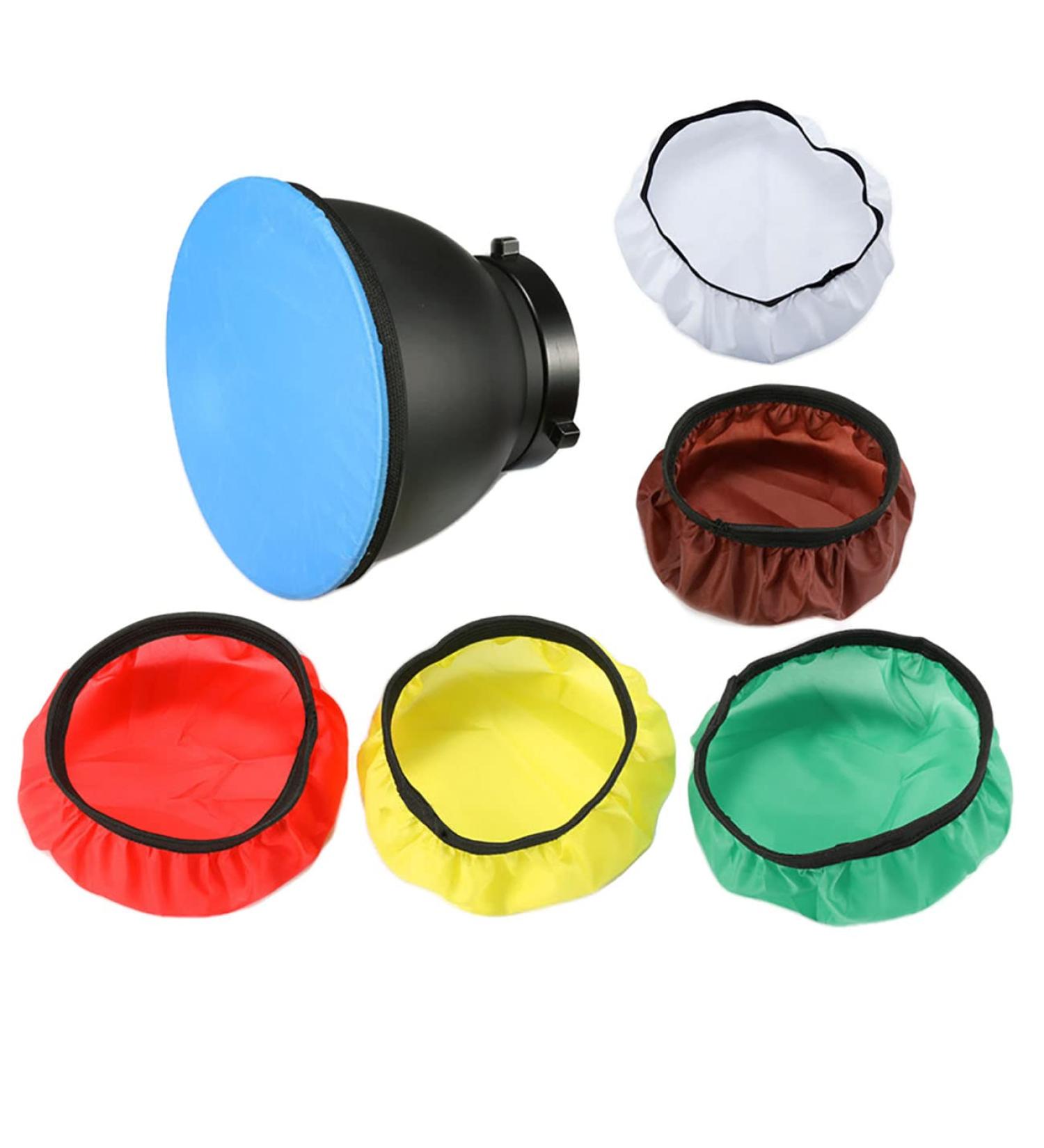 SQXBK 6PCS 7 Standard Diffuser Light Sock Cloth Set - White/Red/Yellow/Blue/Brown/Green - Buy Online on SooperMarket.com