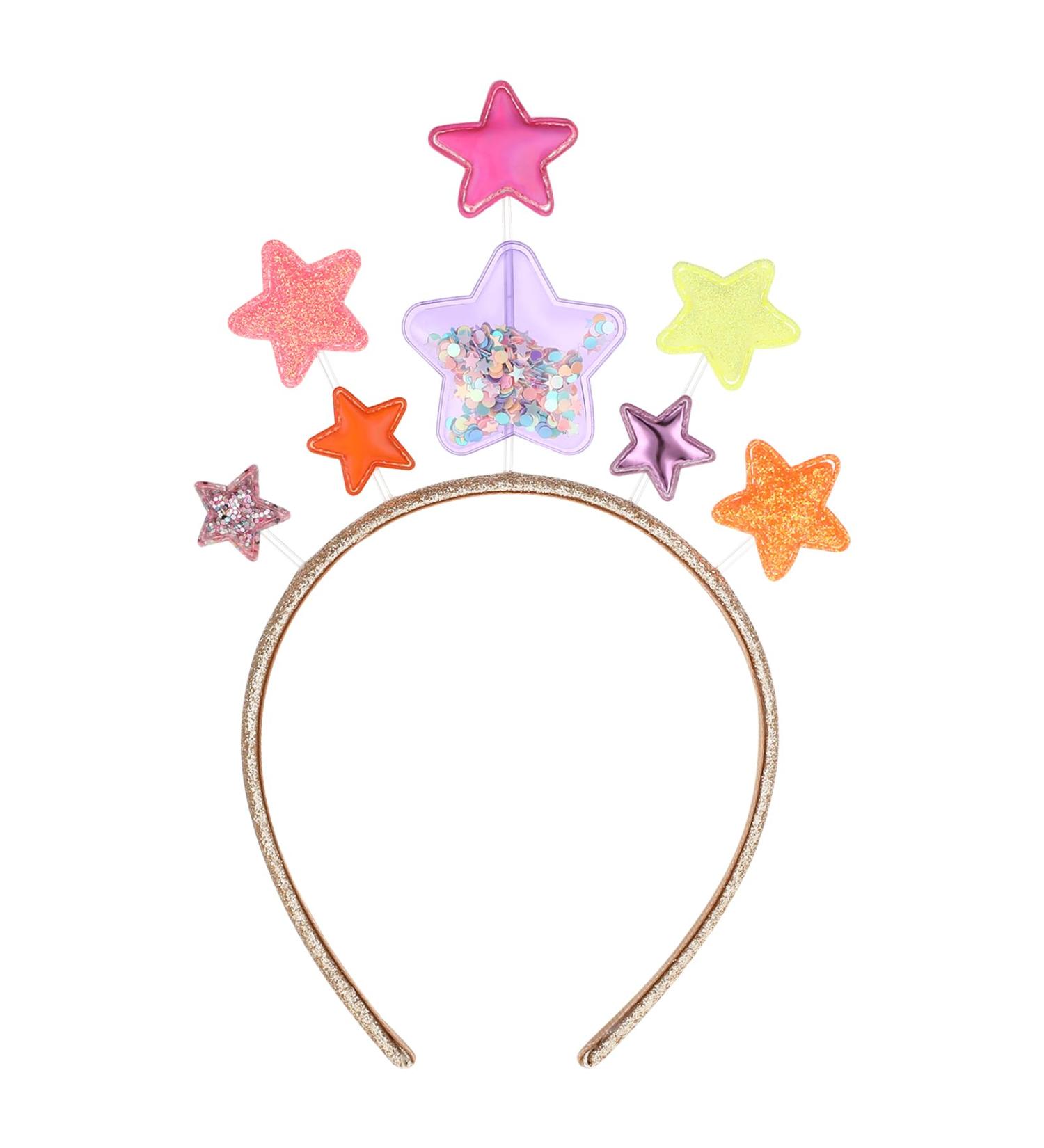 WLLHYF Glitter Star Headband Party Hair Headbands Valentines Day Gift Hair Bands Glitter Band Hair Accessory for Women (Colorful) - Buy Online on SooperMarket.com