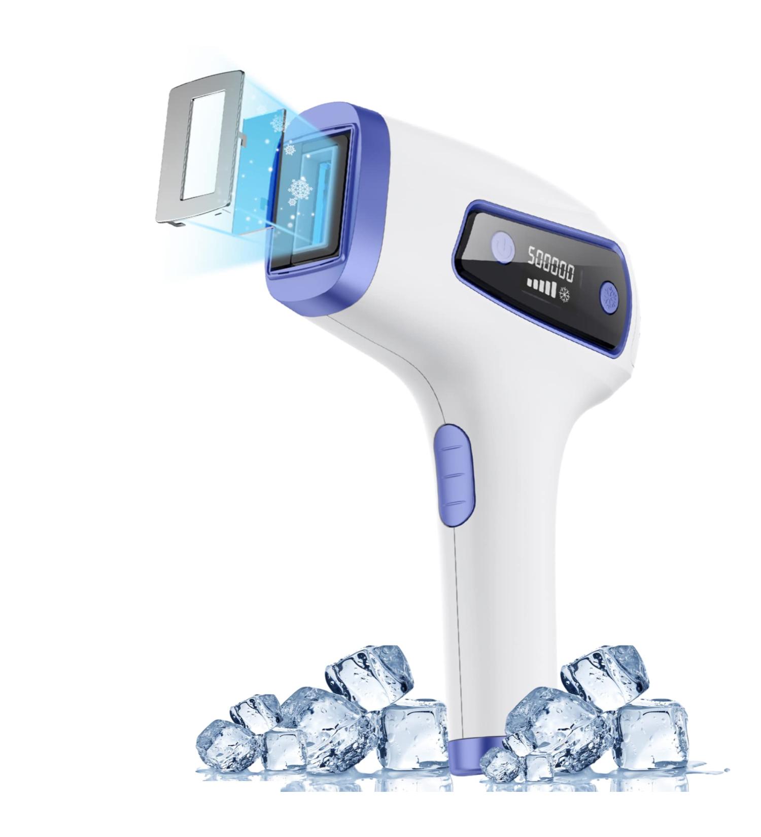 BONTECH IPL Hair Removal Device with Ice Cooling - Painless Laser Hair Removal for Women - Permanent, Precision Head, Long-lasting Results - Body & Face - White - Buy Online on SooperMarket.com