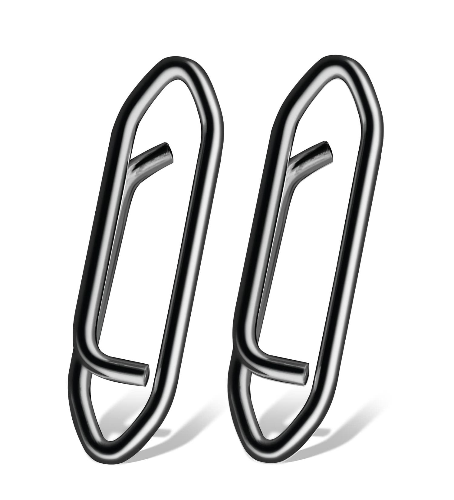 Lure Quick Change Black Nickel Fishing Snap Swivels - High Strength Stainless Steel Connector Snaps Tackle for Saltwater Fishing - Size S (44lb) - 50 pcs - Buy Online on SooperMarket.com