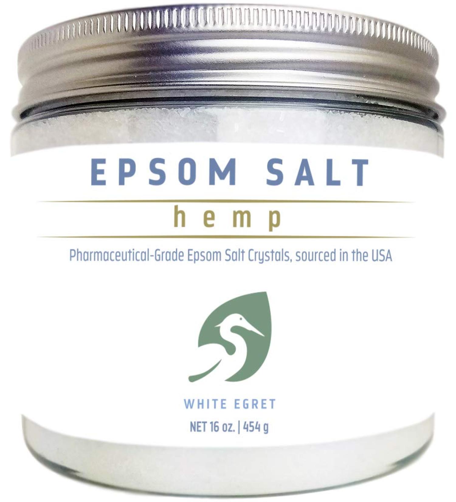 White Egret Epsom Salt 2 oz - Premium Personal Care & Relaxation - Buy Online on SooperMarket.com