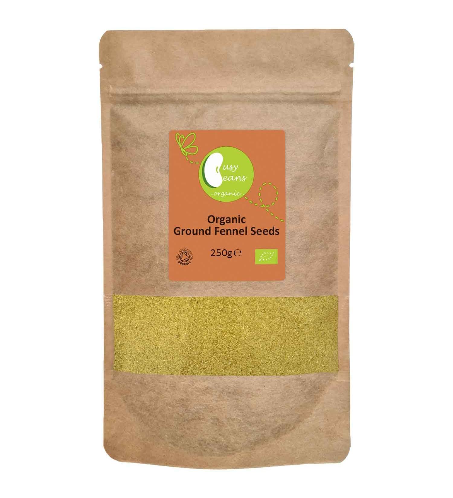 Certified Organic Ground Fennel Seeds (250g) by Busy Beans Organic - Buy Online on SooperMarket.com