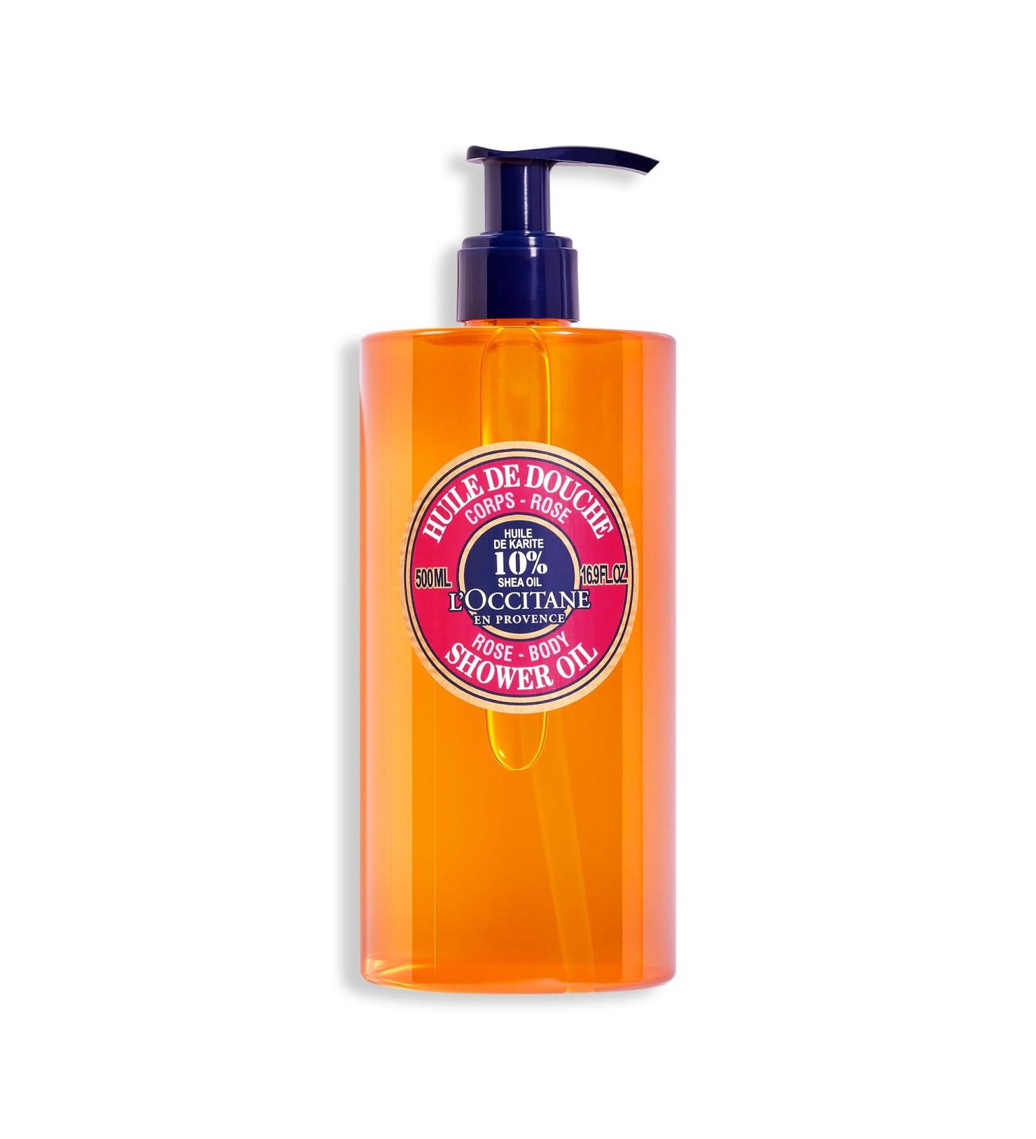 L'OCCITANE Shea Rose Shower Oil 500ml - Nourishing Body Wash - Buy Online on SooperMarket.com
