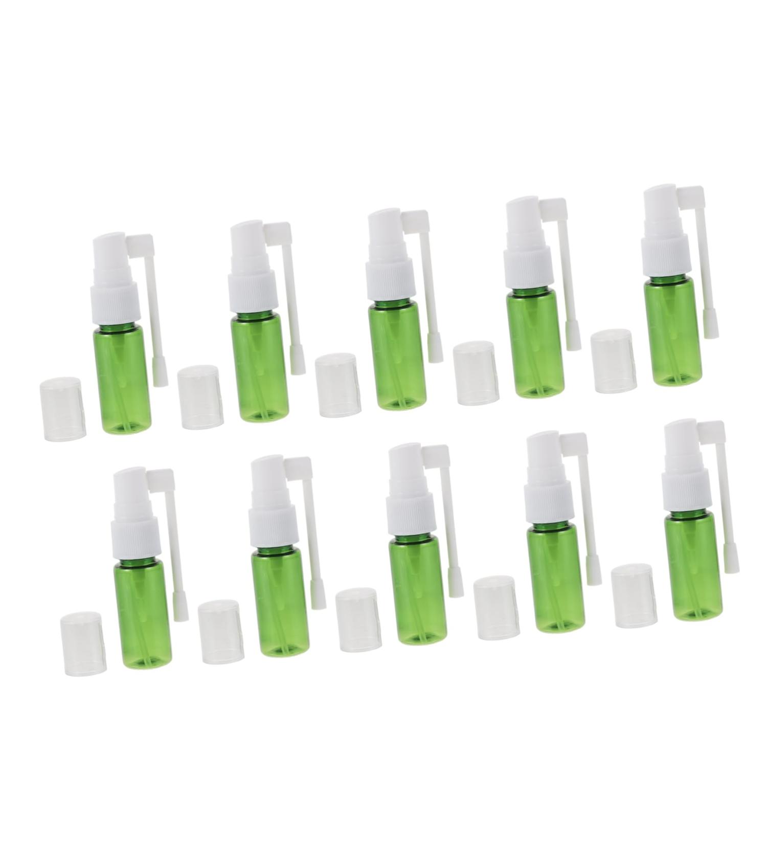 OHPHCALL 10pcs 15ml Fine Mist Spray Bottles - Travel Size Empty Sinus & Nasal Pump Sprayer for Pets - Green - 9x2.4x2.4cm - Buy Online on SooperMarket.com