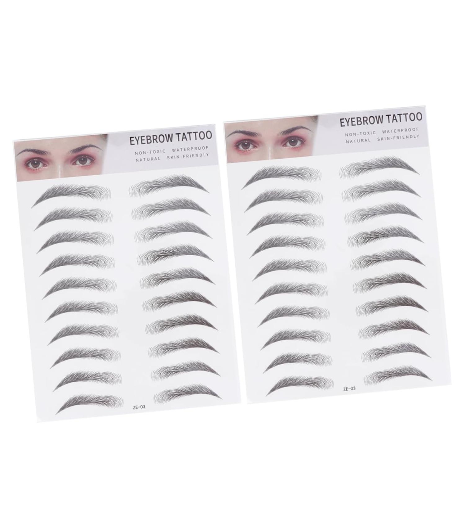 Angoily 2pcs 3d Eyebrow Stickers 6d Template Eyebrow Shape - Buy Online on SooperMarket.com