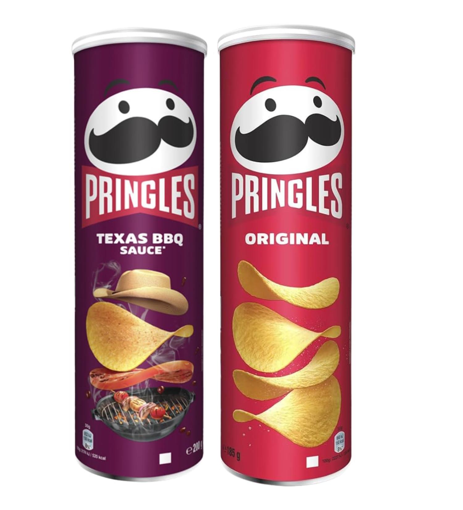 Snack Pack Bundle with Pringles Texas BBQ Sauce 185g & Pringles Original 185g (2 Pack) - Buy Online on SooperMarket.com