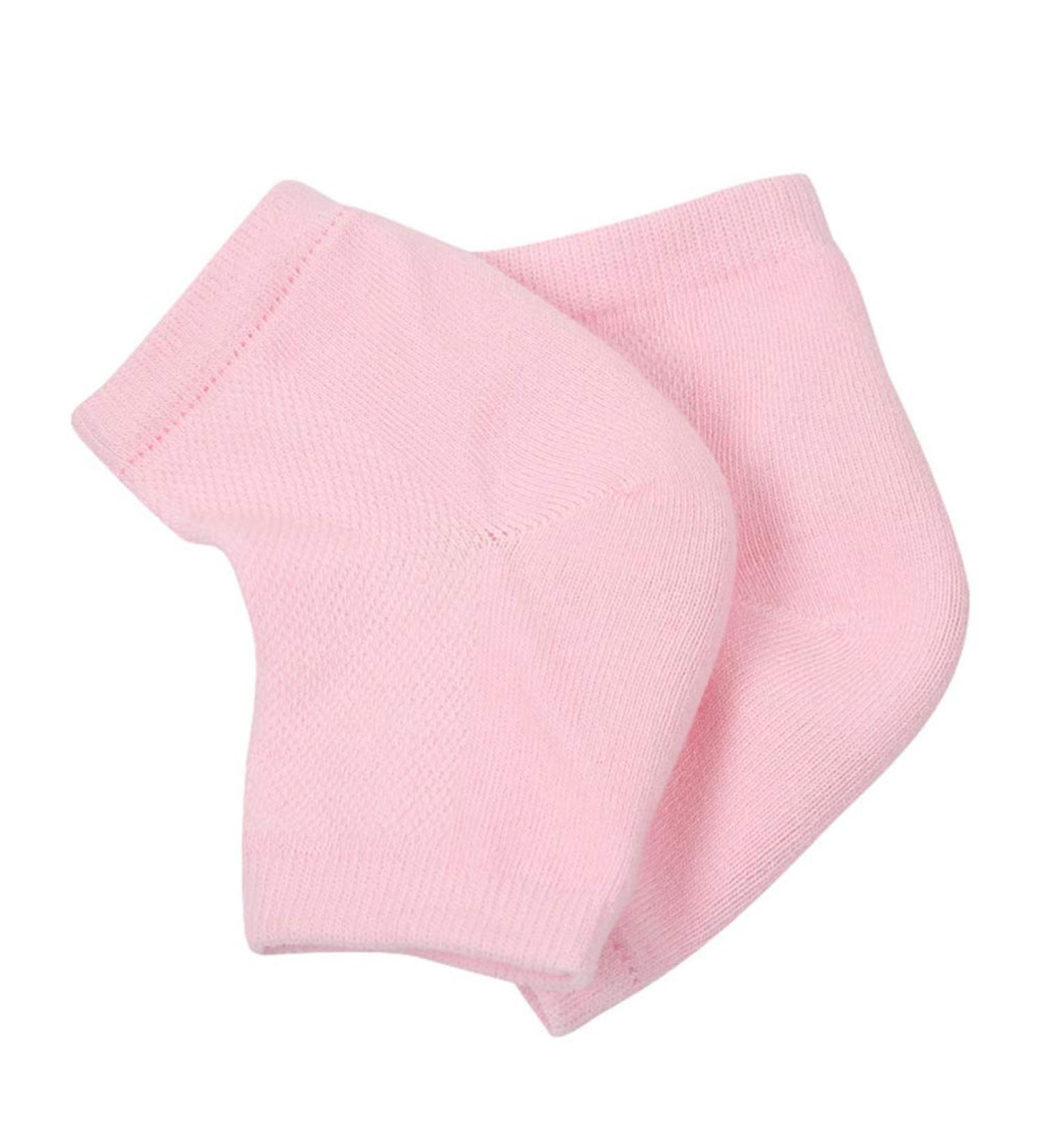 Minkissy Heel Socks - Silicone Gel Spa Socks for Cracked Heels & Dry Feet Repair | Moisturizing Cuff Support - Buy Online on SooperMarket.com