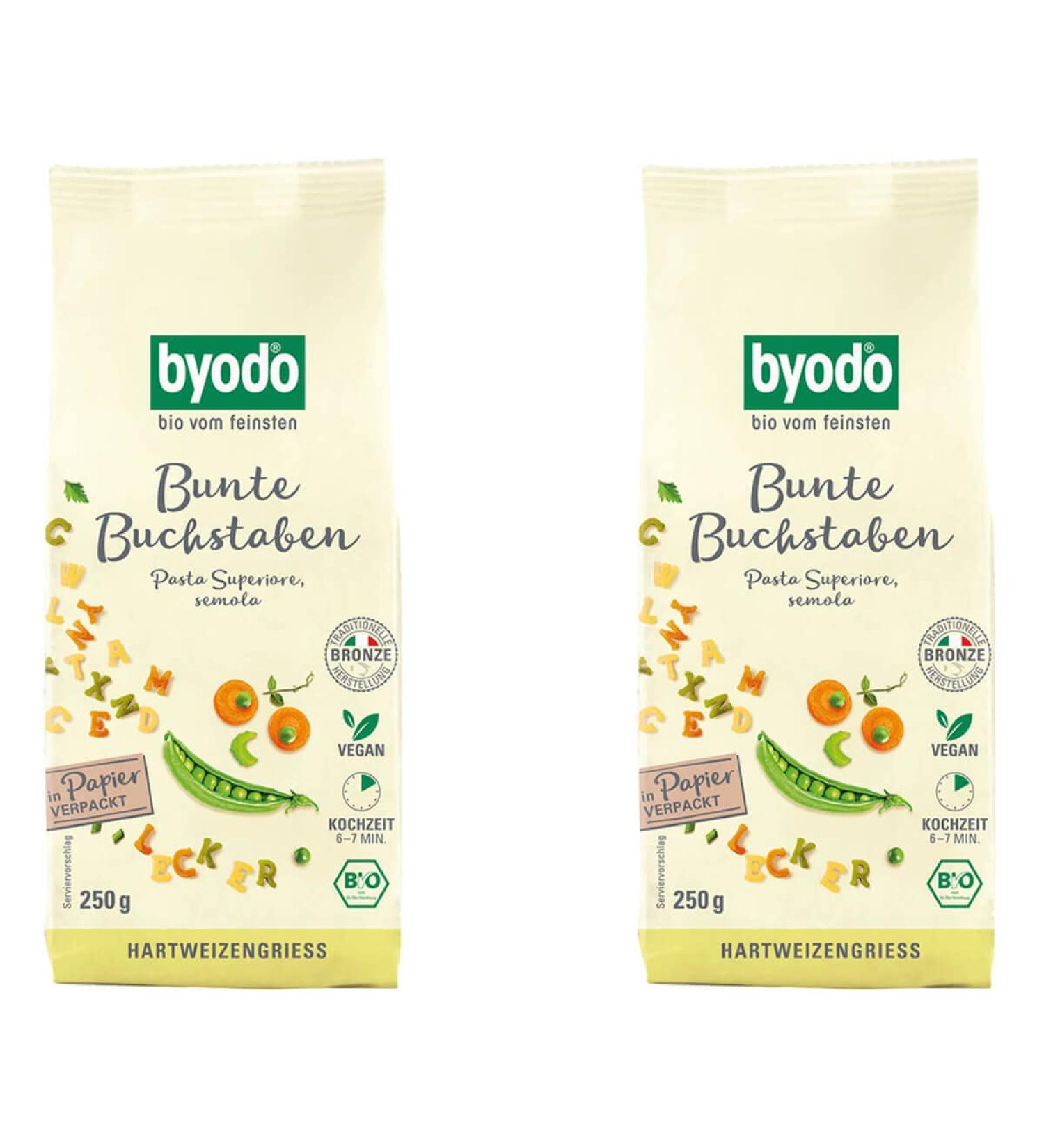 Byodo Organic Colourful Letters 250 g (2 x 250 g) 2 x 250 gr