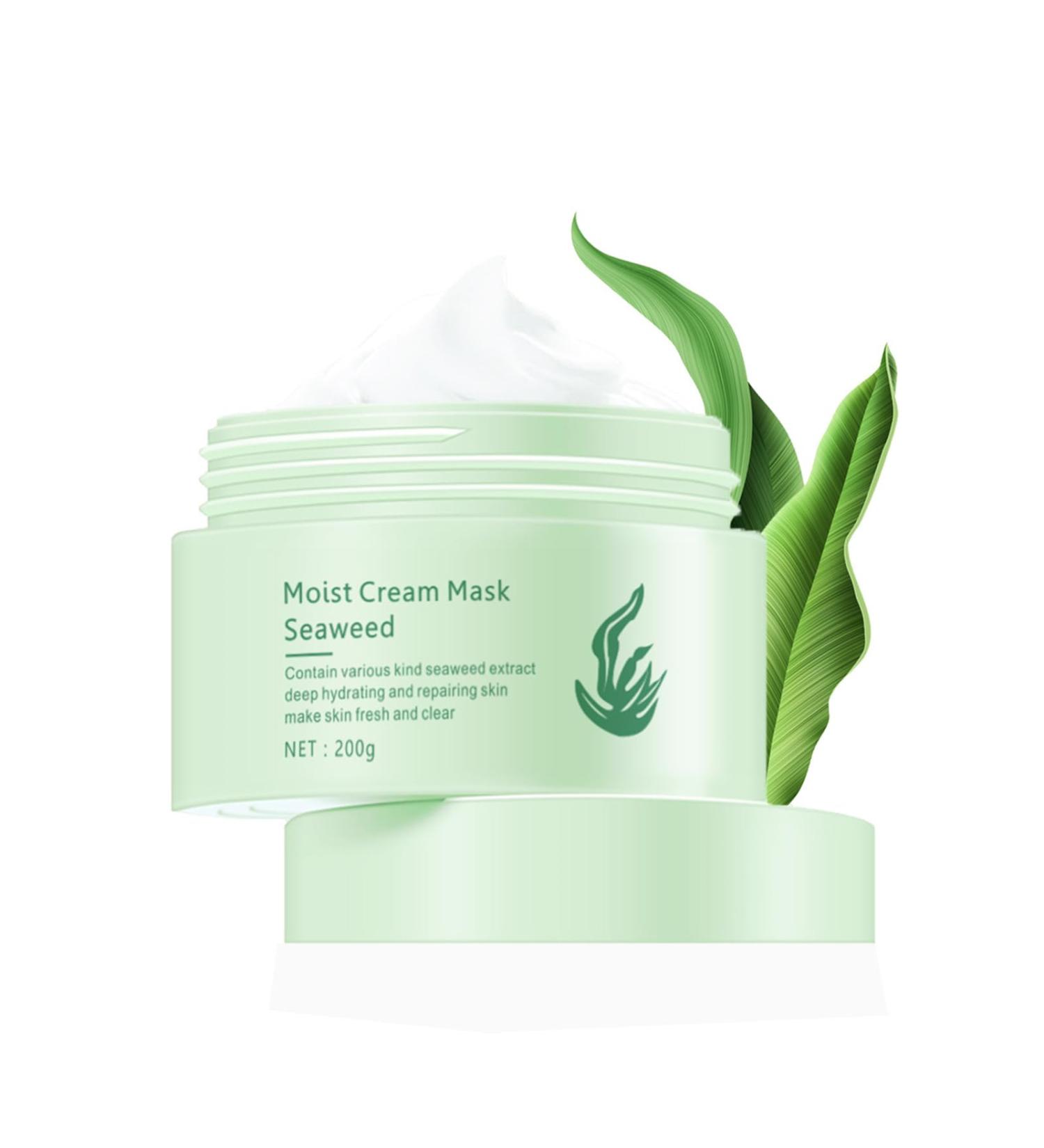 Moist Cream Seaweed Mask | Anti-Aging Wrinkle Reducing Deep Moisturizing Face Mask for All Skin Types - Buy Online on SooperMarket.com