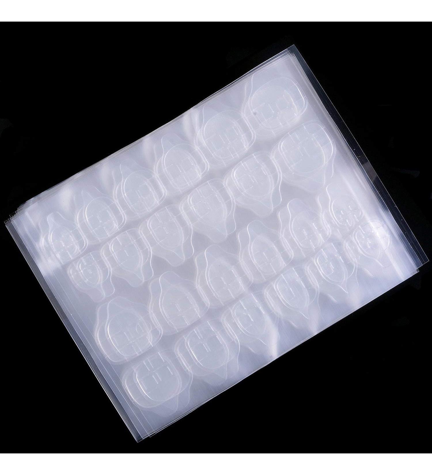Laza 1200 Pcs Thin Breathable Adhesive Tabs Fake Nail Glue Sticker - Germany Jelly Gel | Double Sided Tips for Acrylic False Nails Manicure - Buy Online on SooperMarket.com
