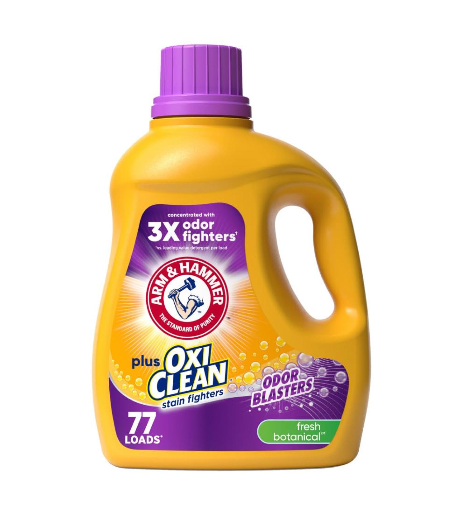 Arm & Hammer Plus OxiClean Odor Blasters Liquid Laundry Detergent - Fresh Botanical 77 Loads 100.5 Fl oz - Ships Worldwide - Buy Online on SooperMarket.com