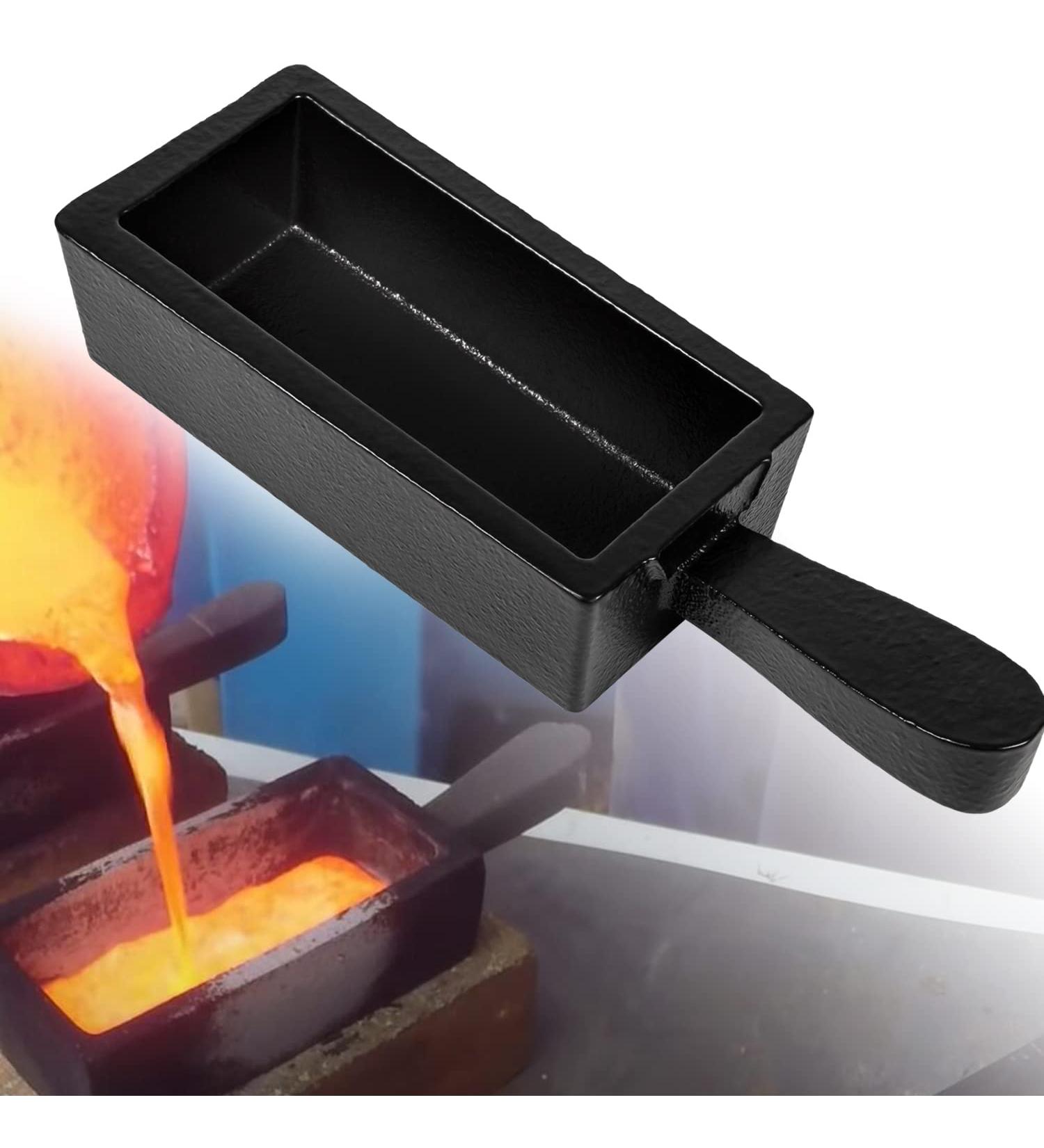 100 oz Troy Ounce Gold Bar Loaf Cast Steel Ingot Mold for Melting Refining - Ideal for Gold, Silver, Copper, Iron, Aluminum, Brass & More - Buy Online on SooperMarket.com