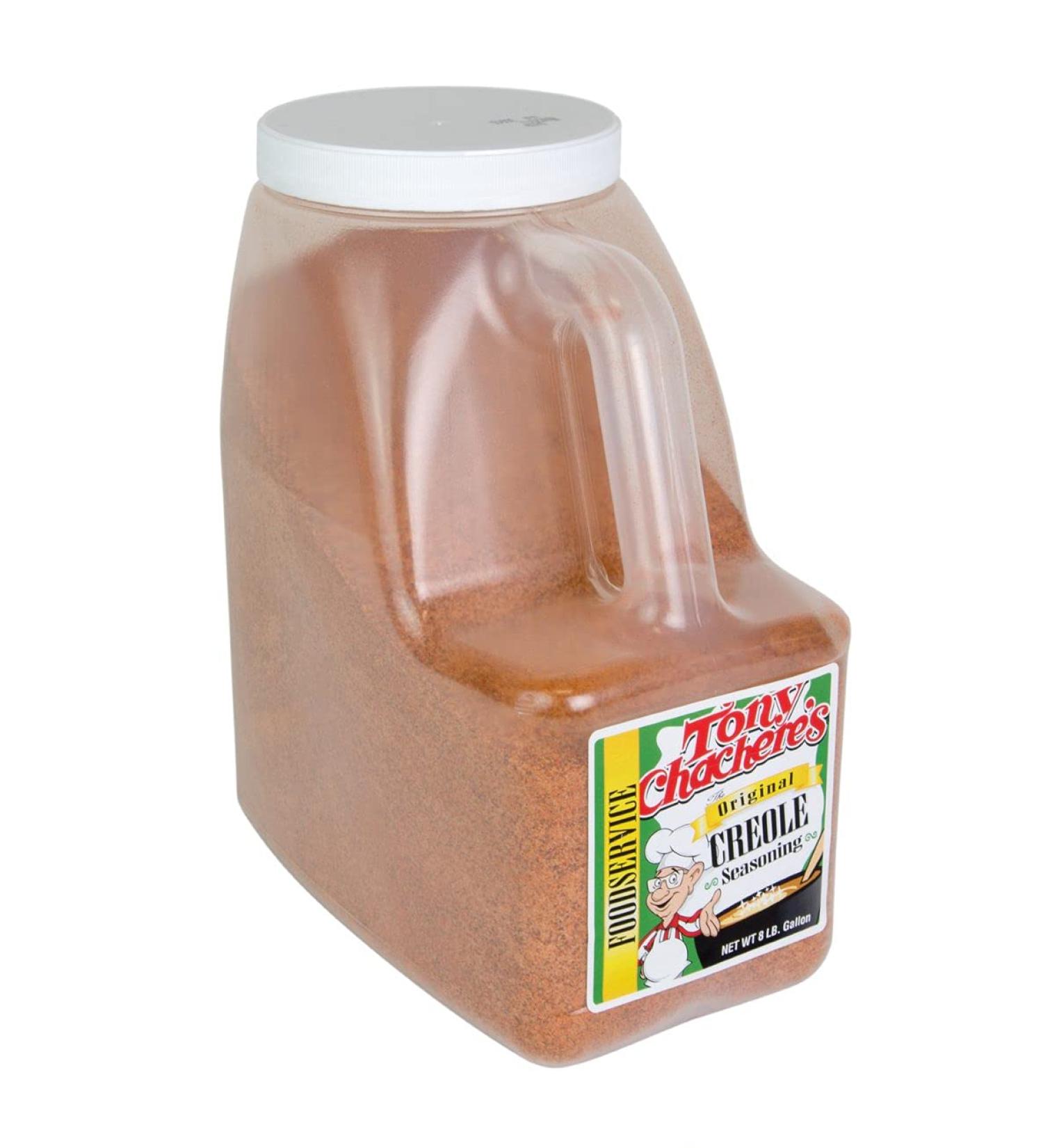 Tony Chachere Creole Seasoning Original 8lb - Authentic Creole Flavor, 128oz - Bulk Size for Home or Restaurant Use - Buy Online on SooperMarket.com